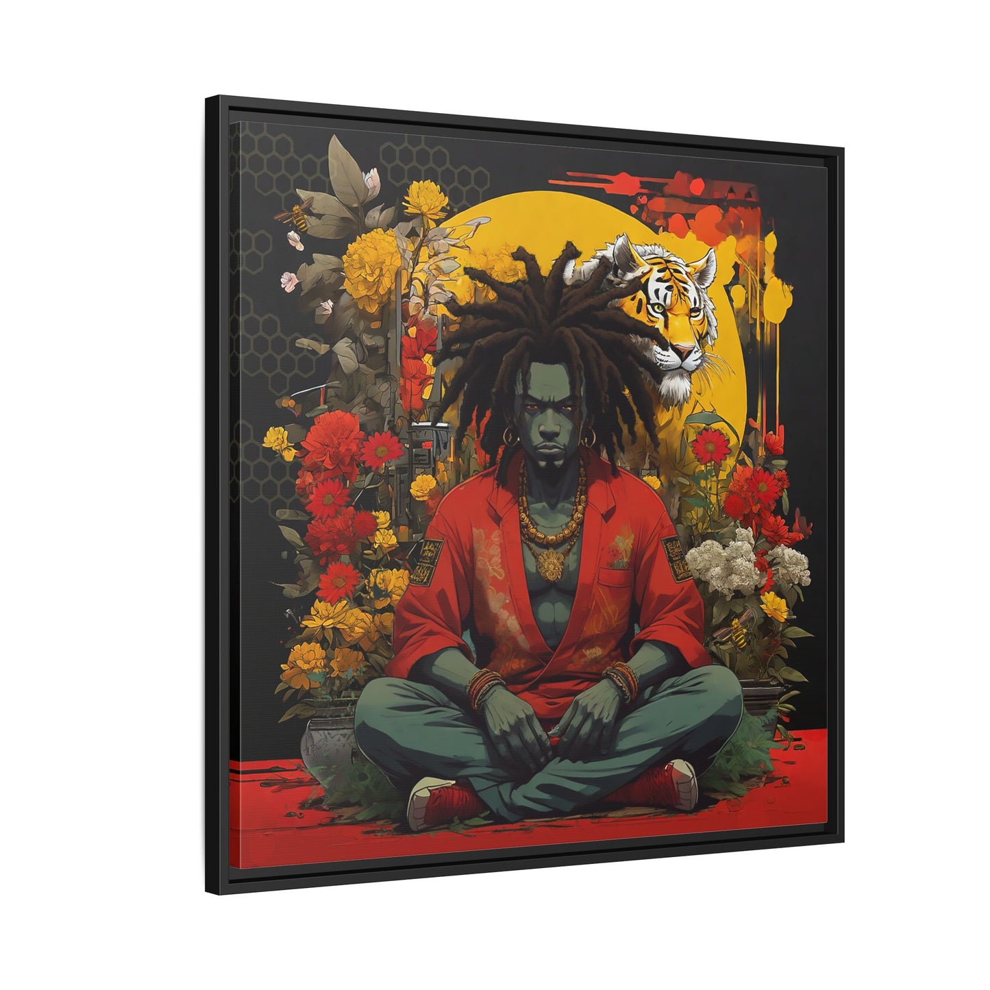 AfroBotRai " Meditation" Canvas Gallery Wraps