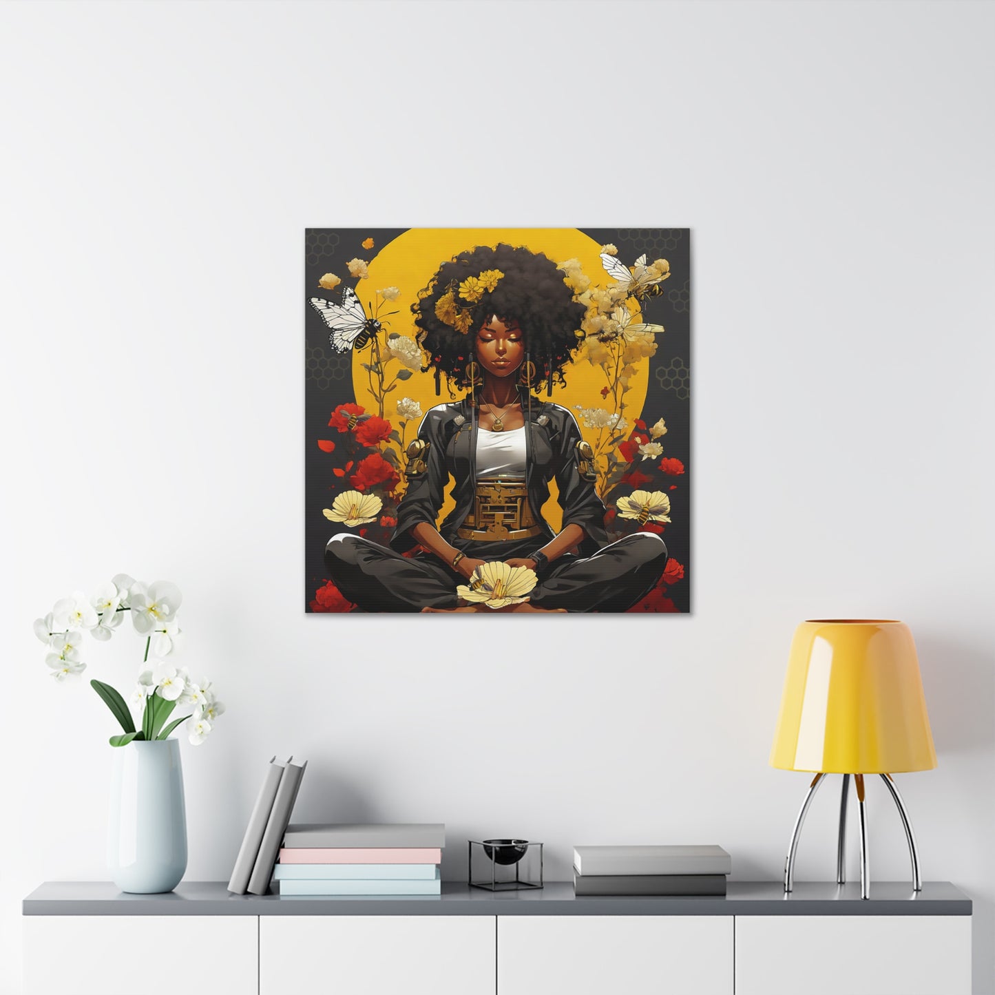 Garden Meditation " Meditation" Canvas Gallery Wraps