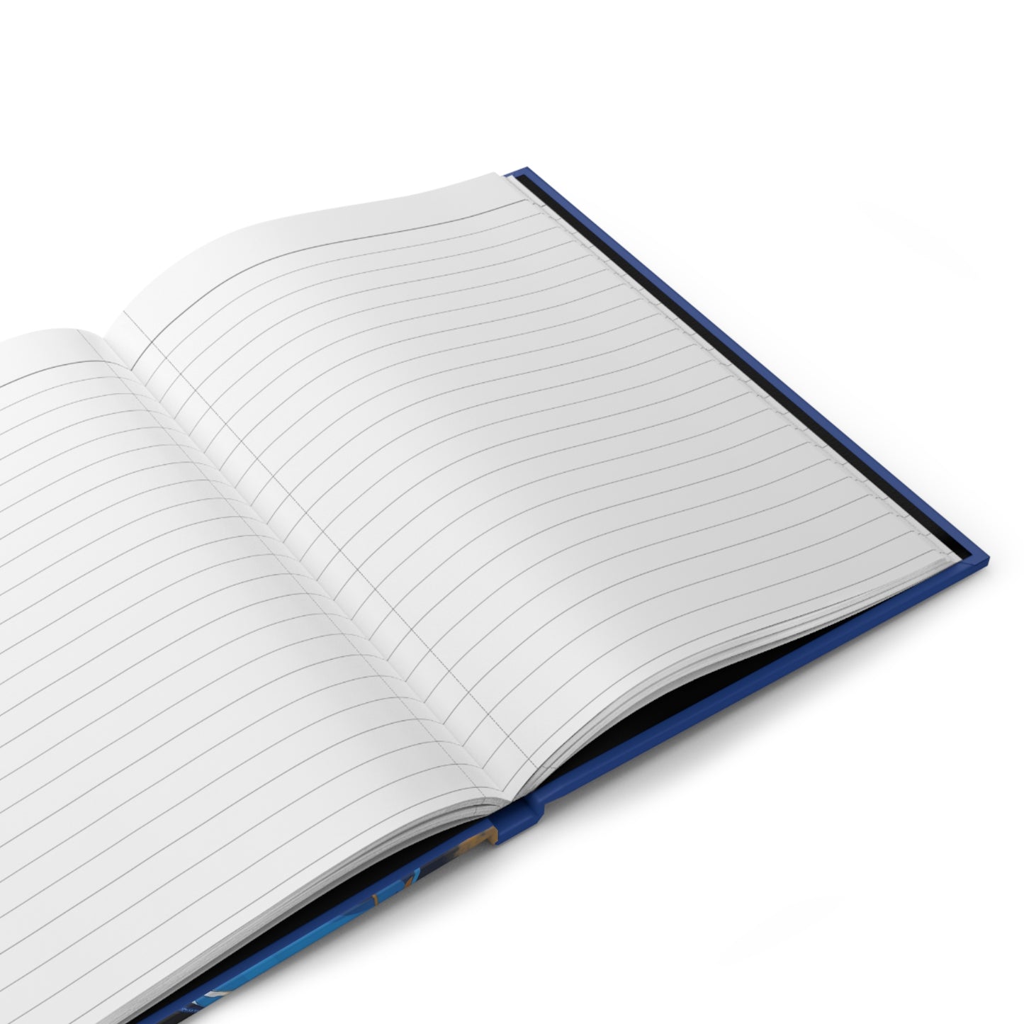 New Type Blue Hardcover Journal Matte