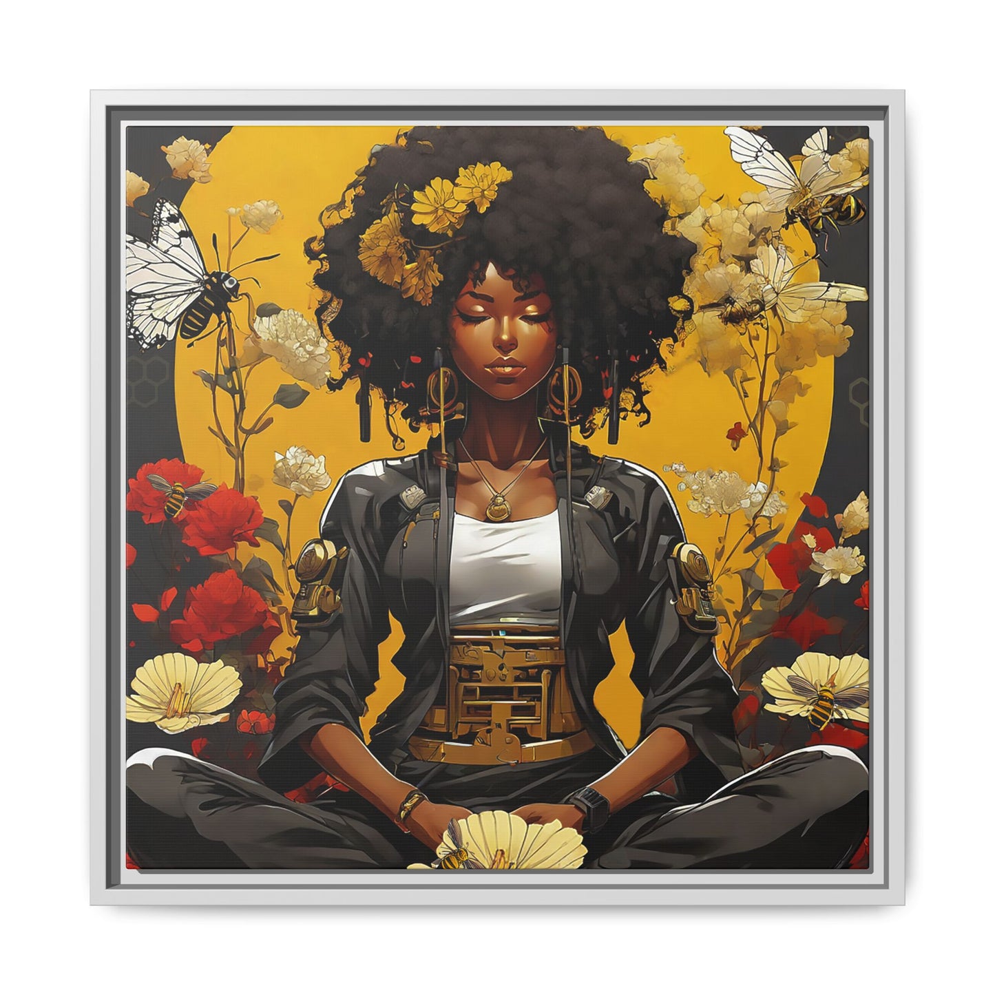 Garden Meditation " Meditation" Canvas Gallery Wraps