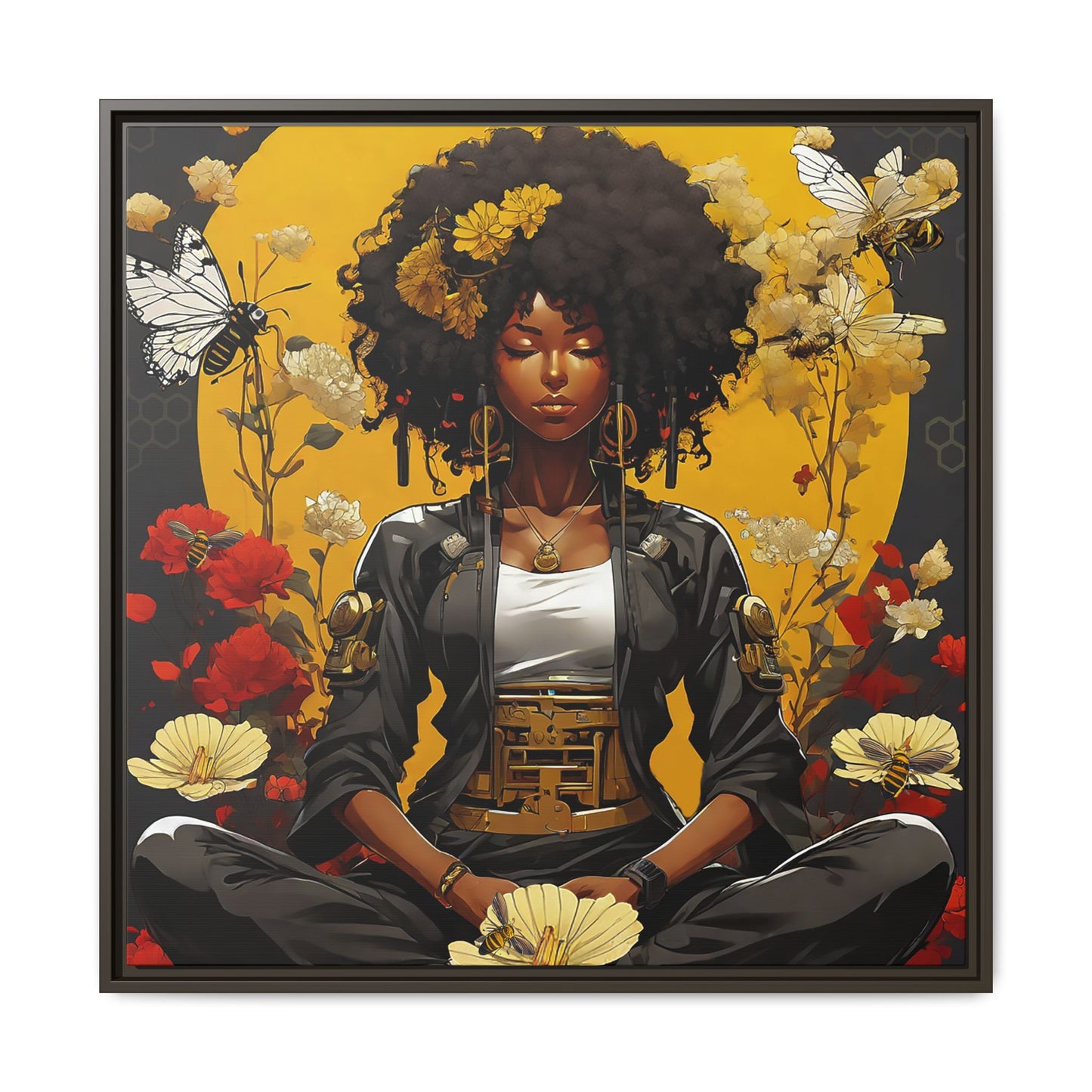 Garden Meditation " Meditation" Canvas Gallery Wraps