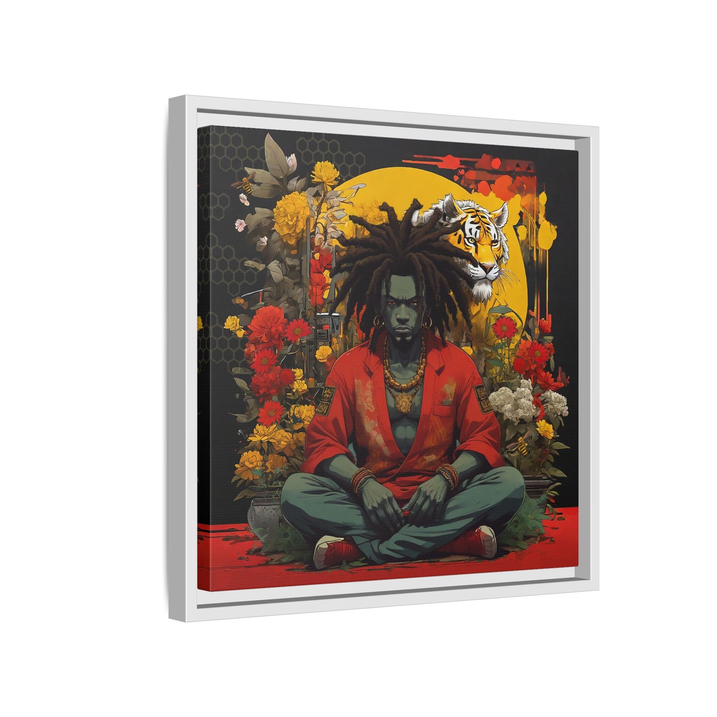 AfroBotRai " Meditation" Canvas Gallery Wraps