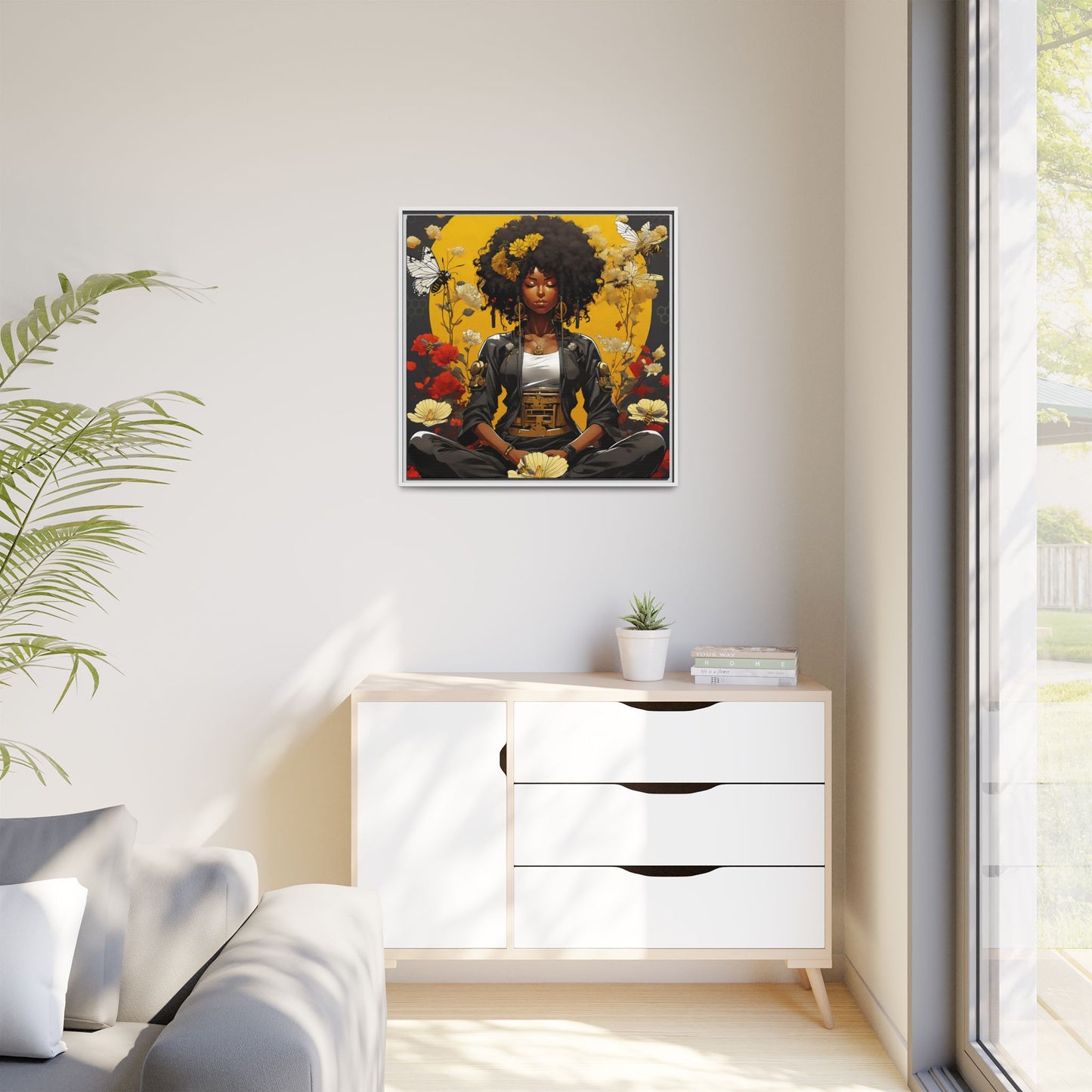Garden Meditation " Meditation" Canvas Gallery Wraps