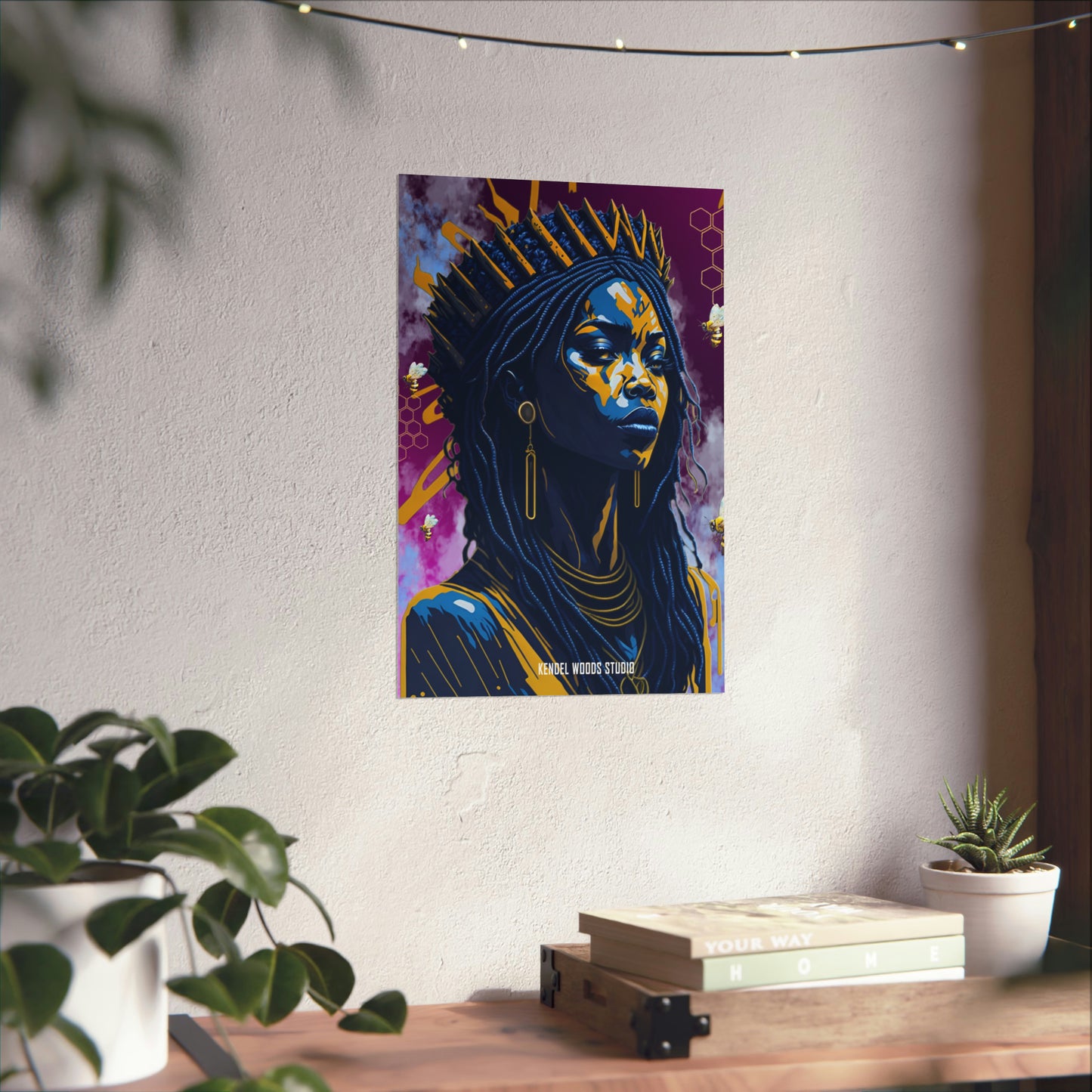 New Type Violet Matte Vertical Posters