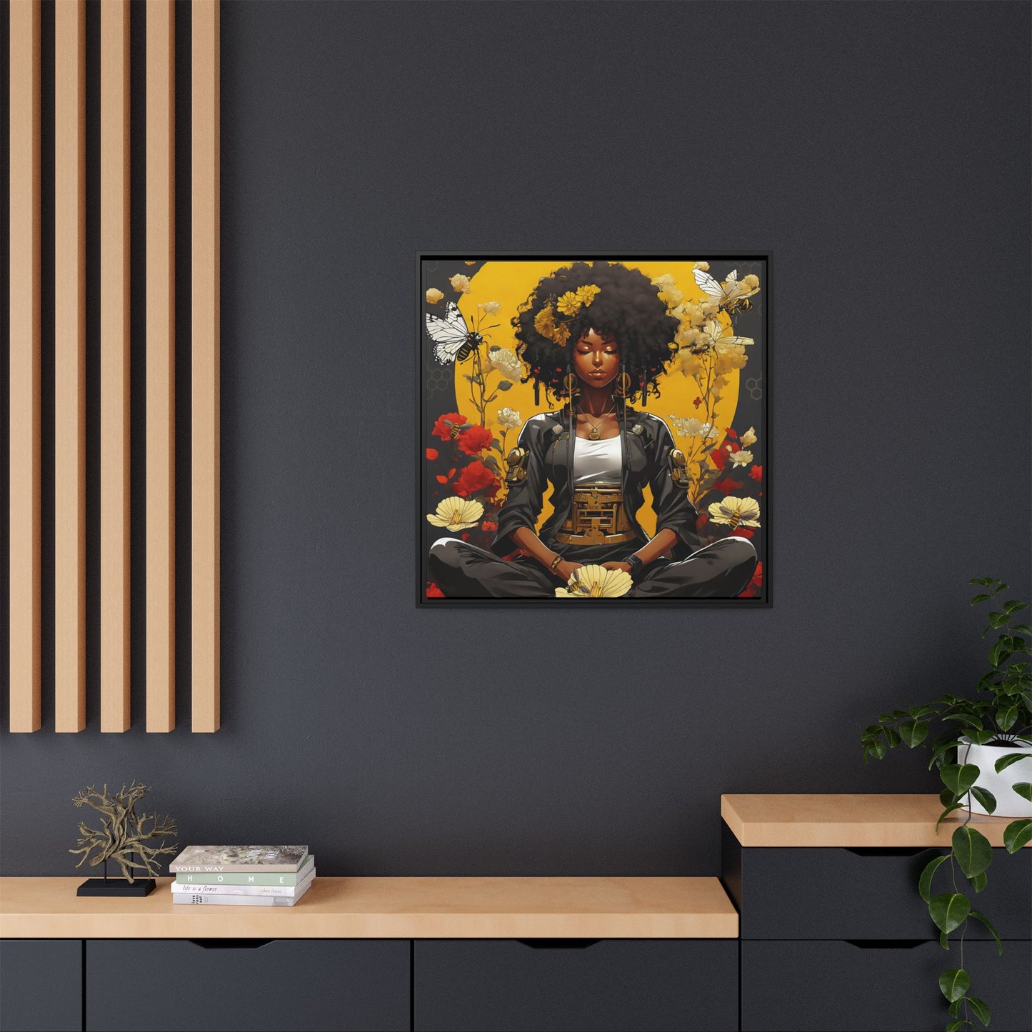 Garden Meditation " Meditation" Canvas Gallery Wraps