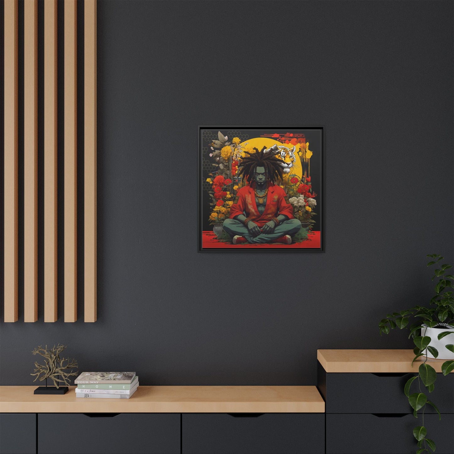 AfroBotRai " Meditation" Canvas Gallery Wraps