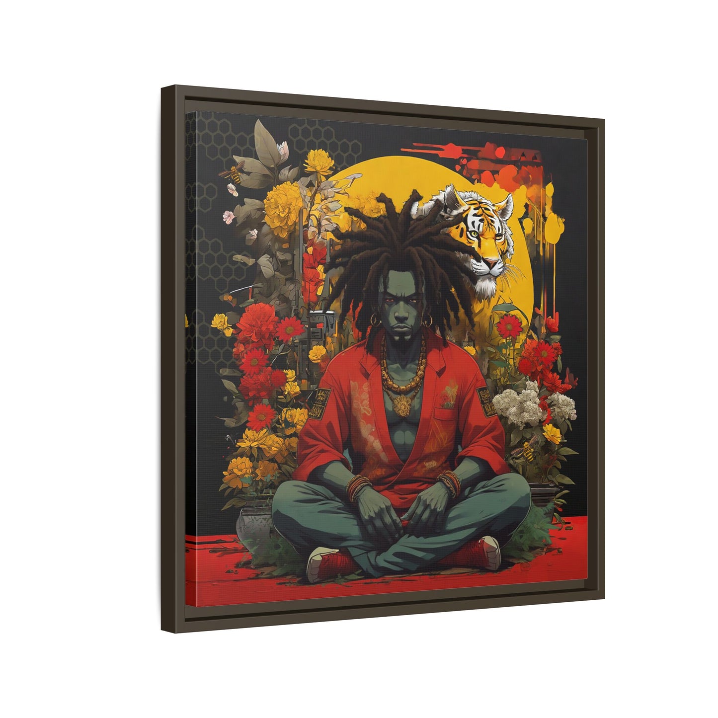 AfroBotRai " Meditation" Canvas Gallery Wraps