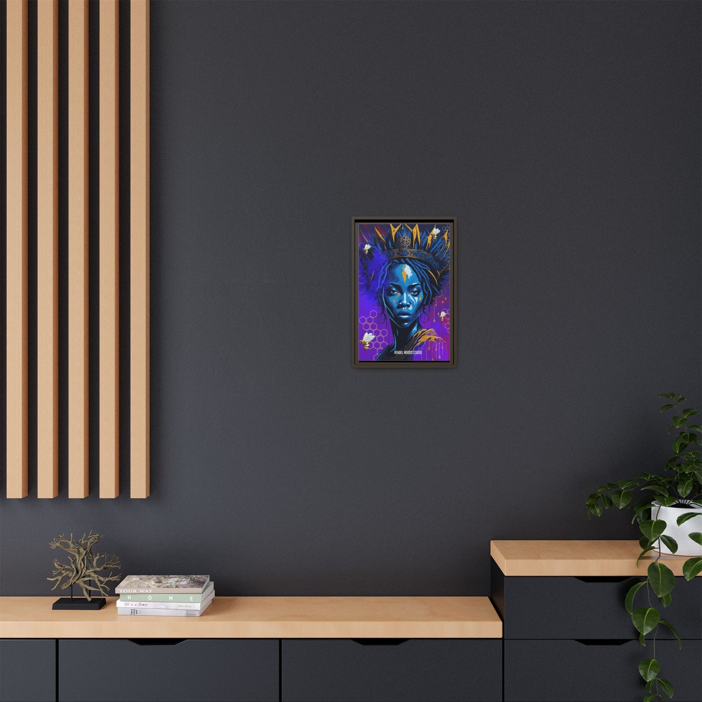 New Type Indigo Canvas Gallery Wraps