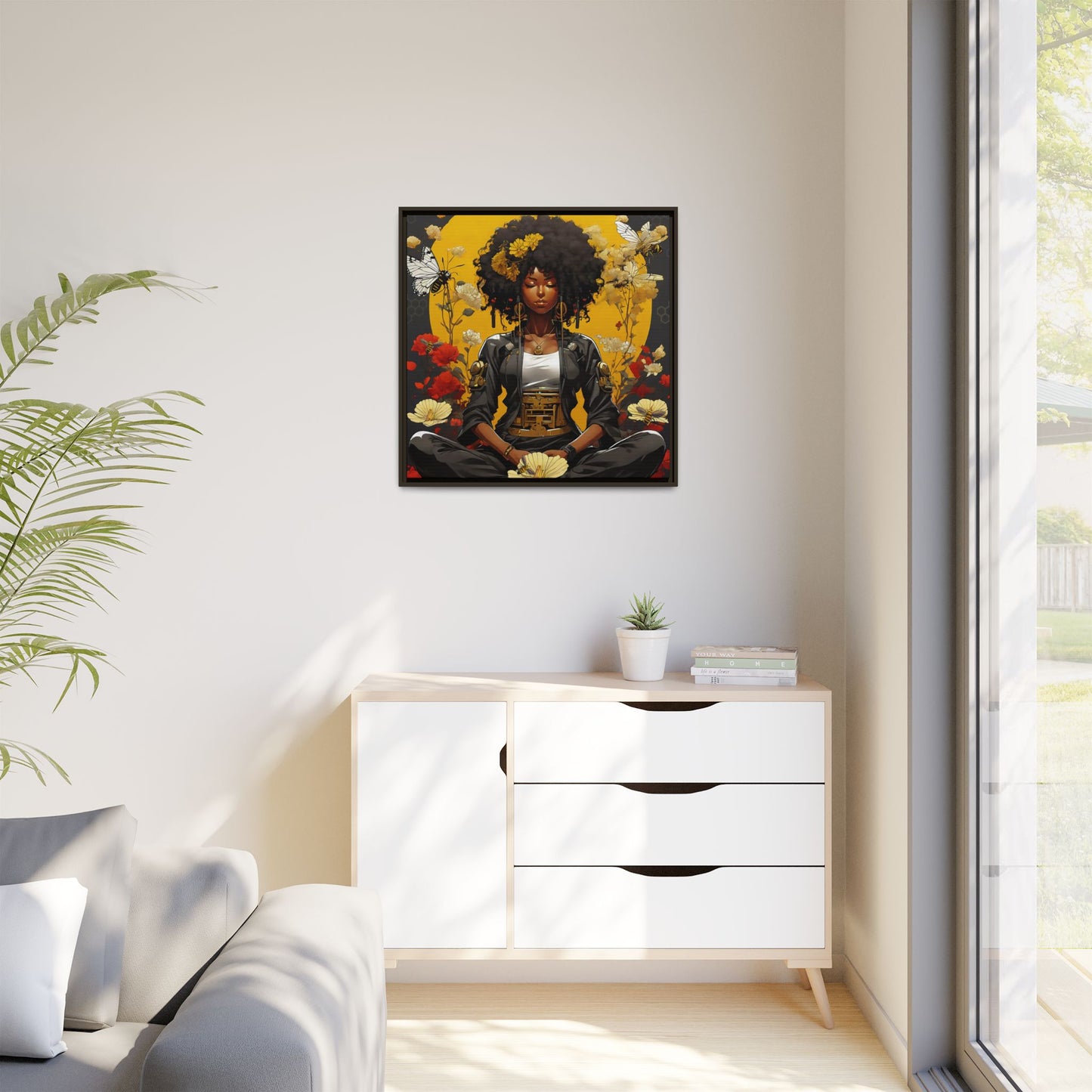 Garden Meditation " Meditation" Canvas Gallery Wraps