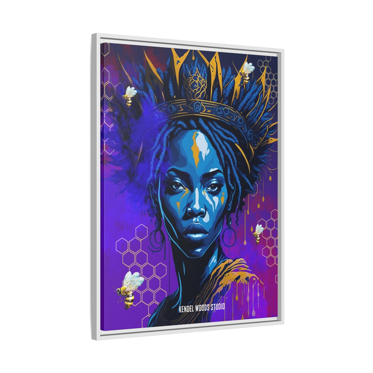 New Type Indigo Canvas Gallery Wraps