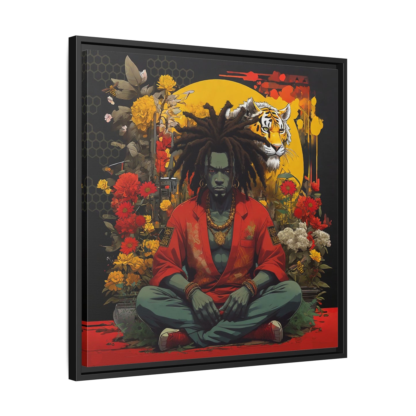 AfroBotRai " Meditation" Canvas Gallery Wraps