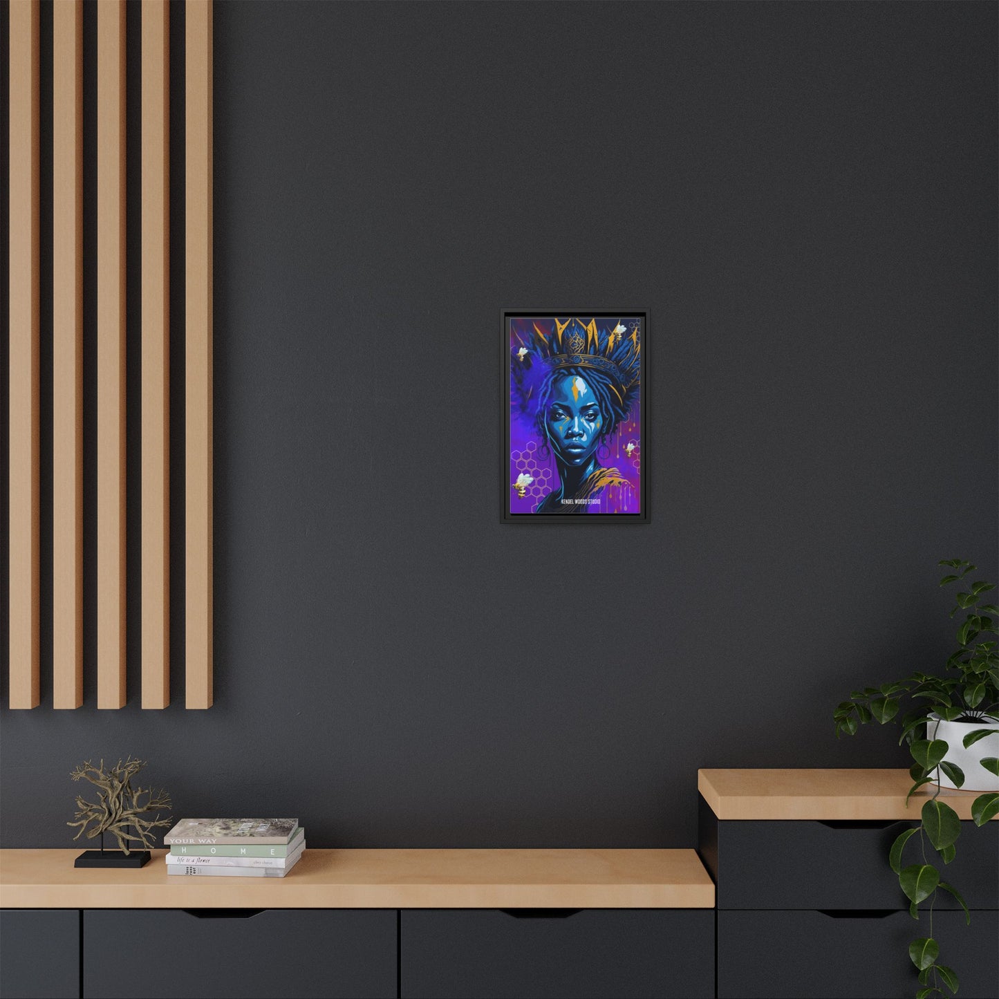 New Type Indigo Canvas Gallery Wraps