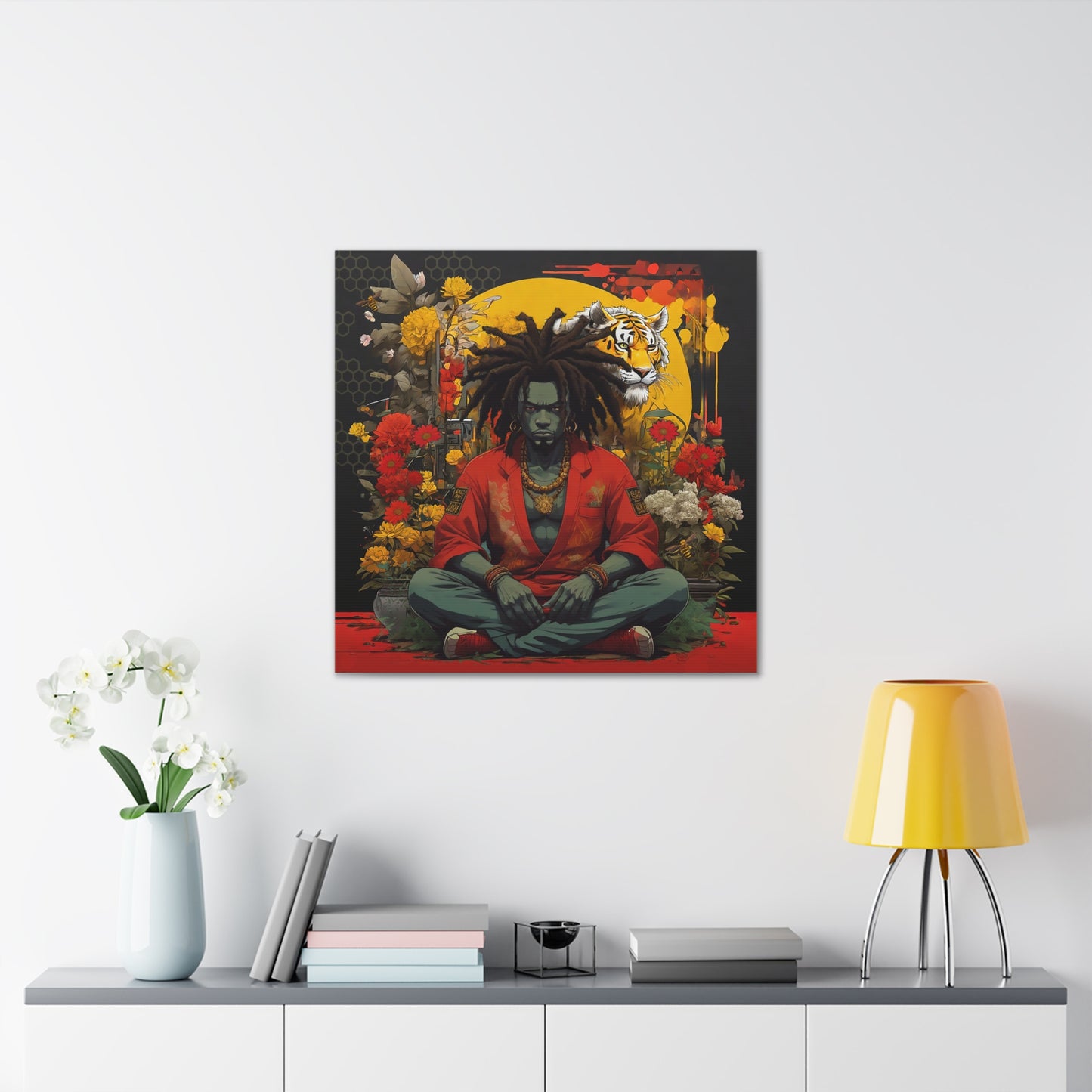 AfroBotRai " Meditation" Canvas Gallery Wraps