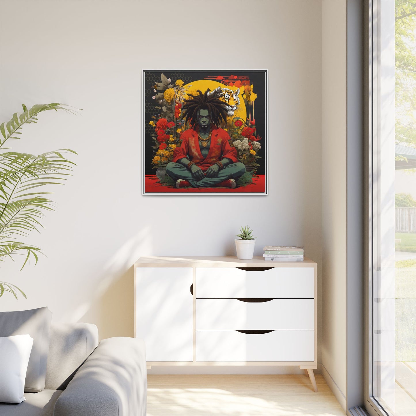 AfroBotRai " Meditation" Canvas Gallery Wraps