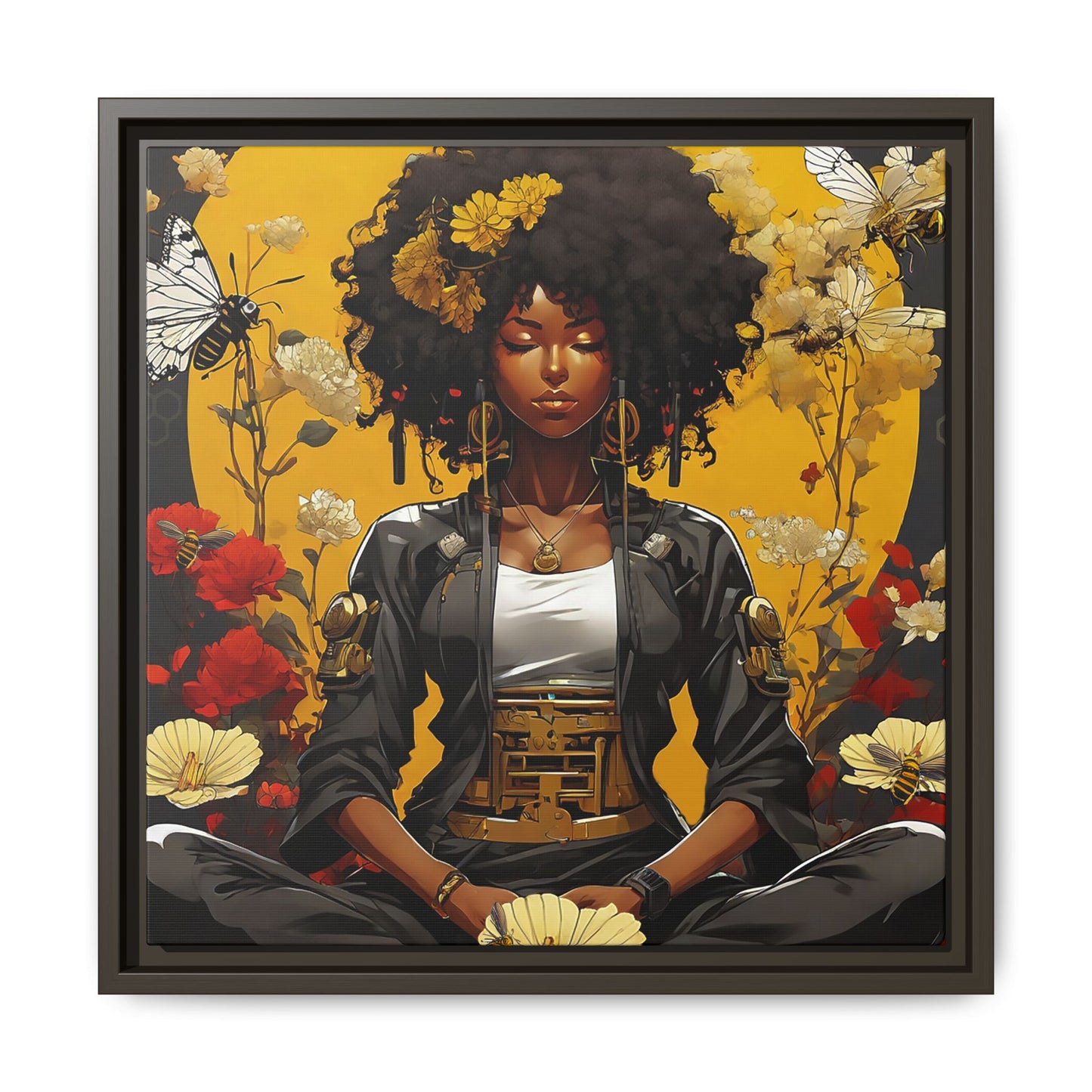 Garden Meditation " Meditation" Canvas Gallery Wraps