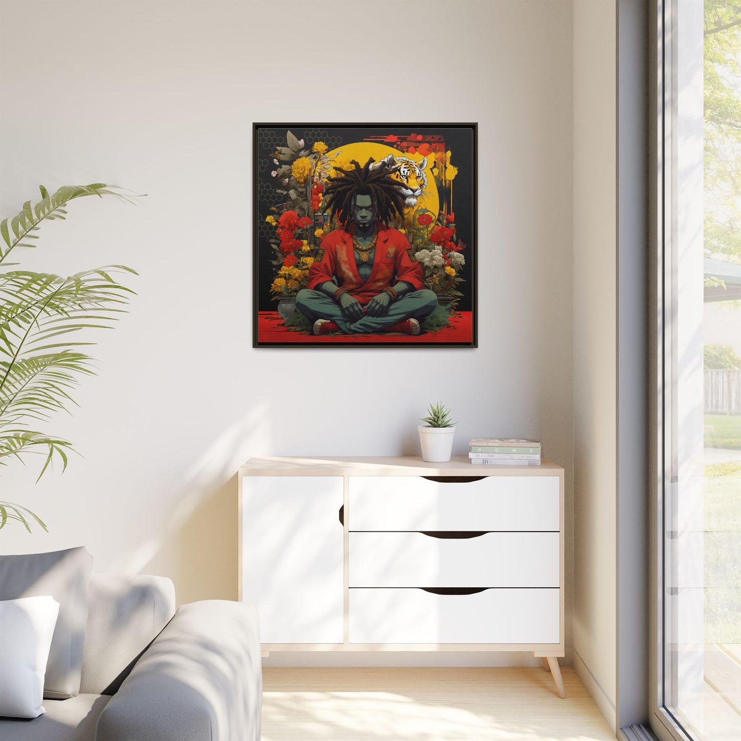 AfroBotRai " Meditation" Canvas Gallery Wraps