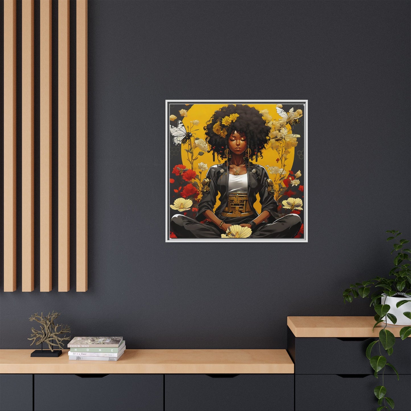 Garden Meditation " Meditation" Canvas Gallery Wraps