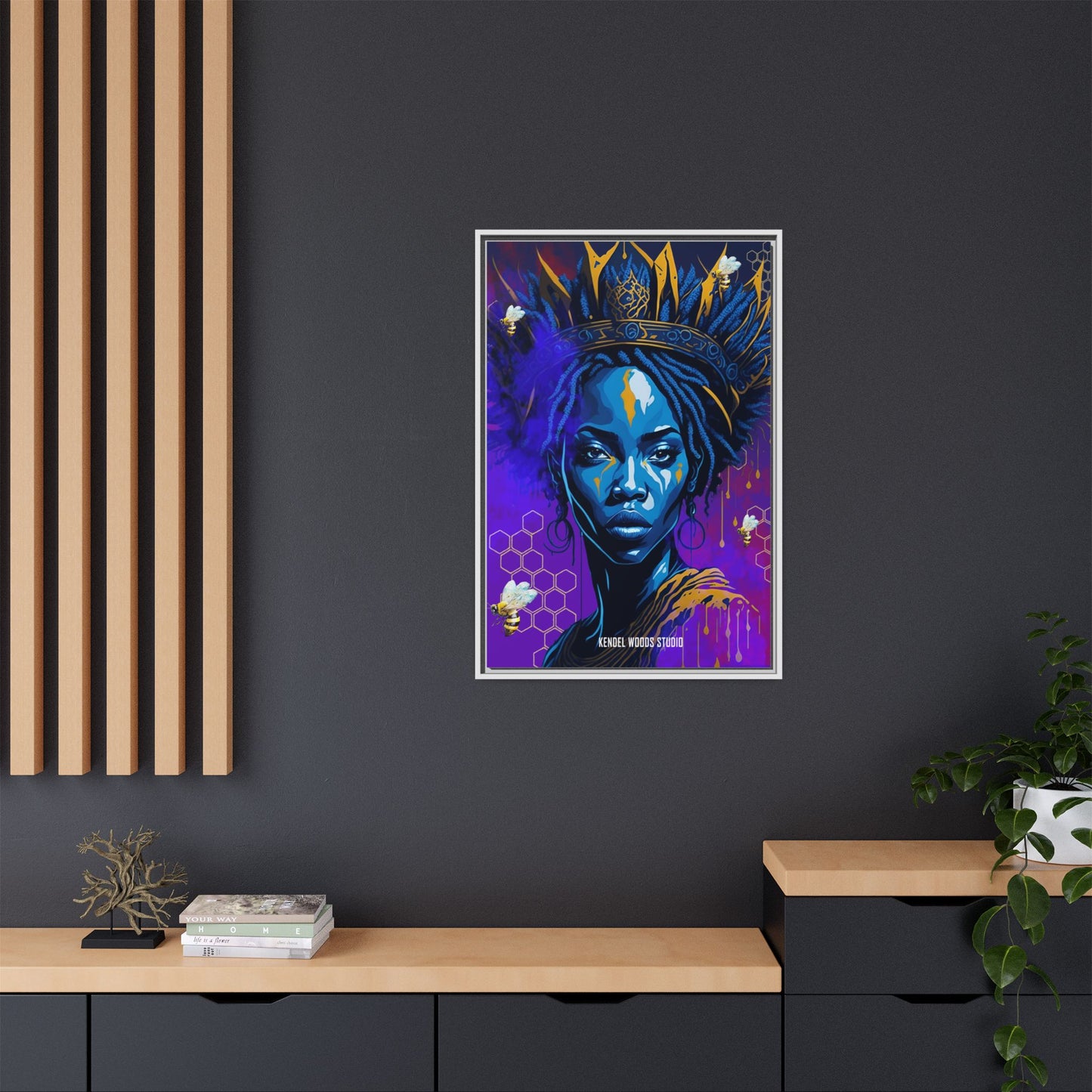 New Type Indigo Canvas Gallery Wraps
