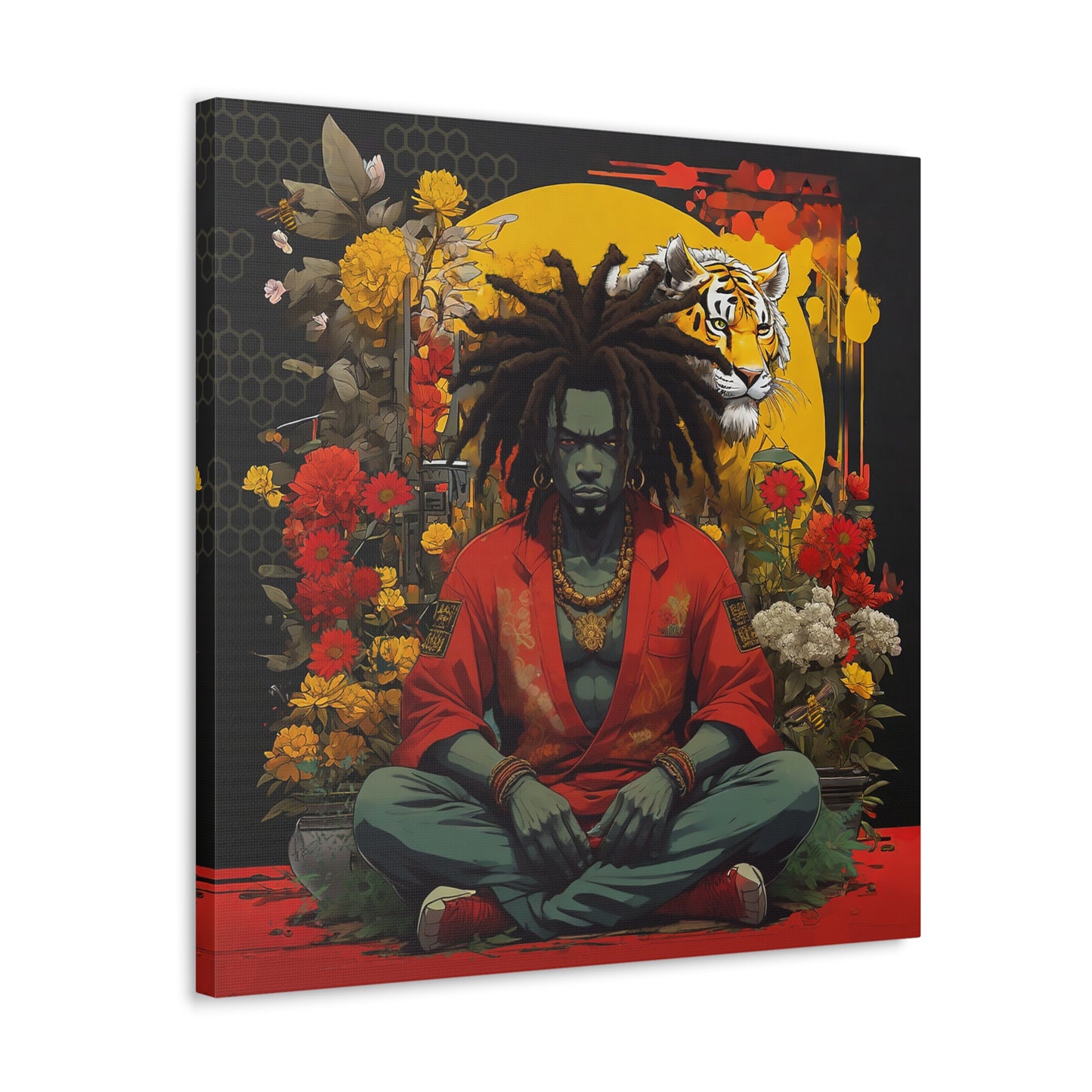 AfroBotRai " Meditation" Canvas Gallery Wraps