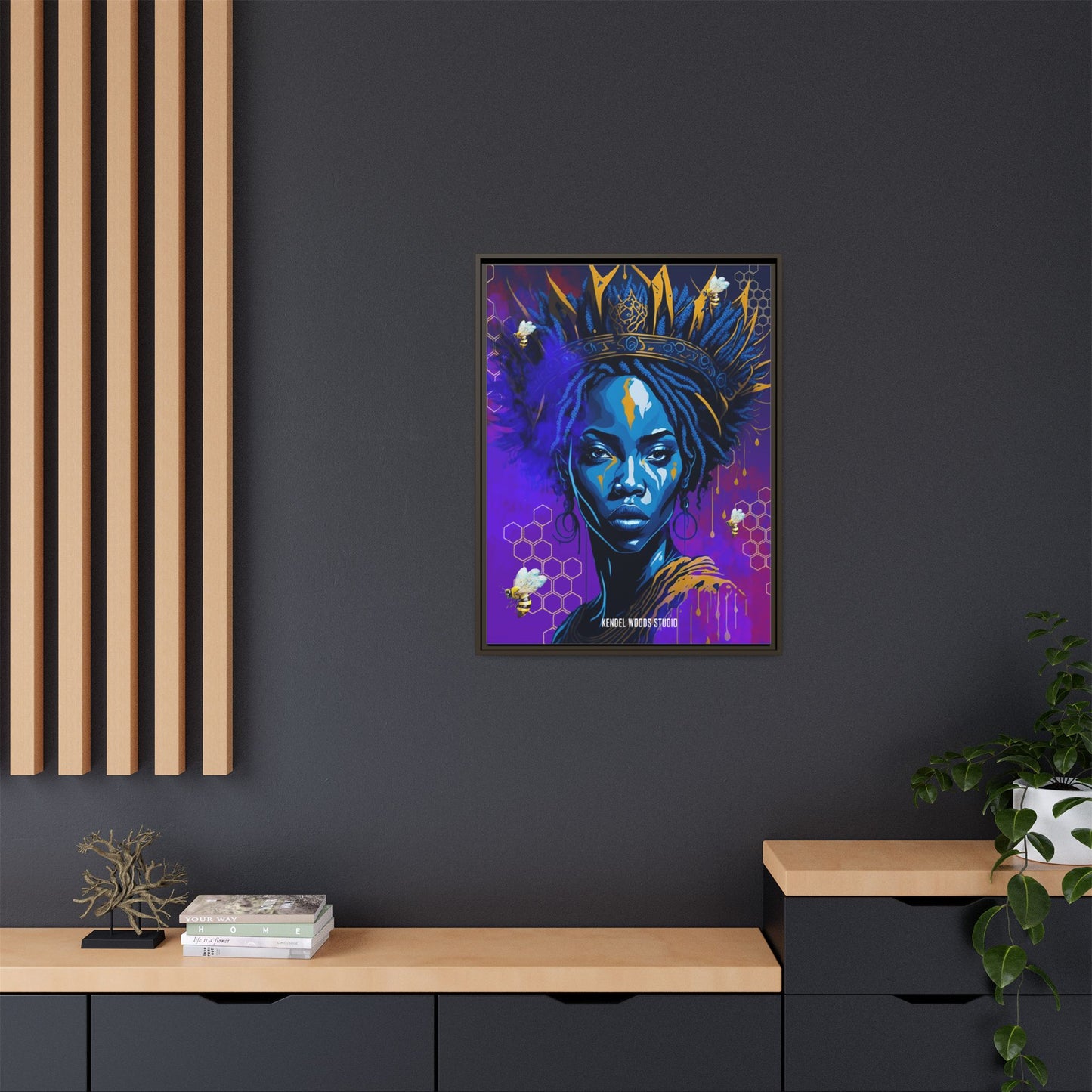 New Type Indigo Canvas Gallery Wraps