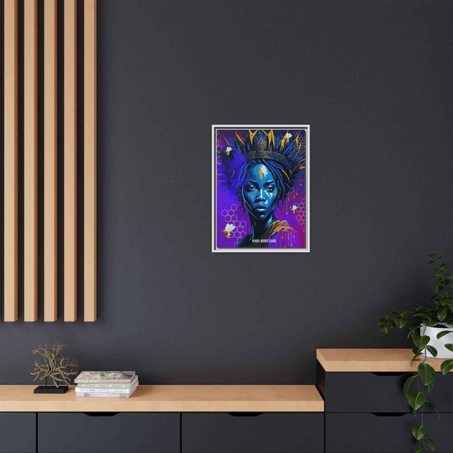 New Type Indigo Canvas Gallery Wraps