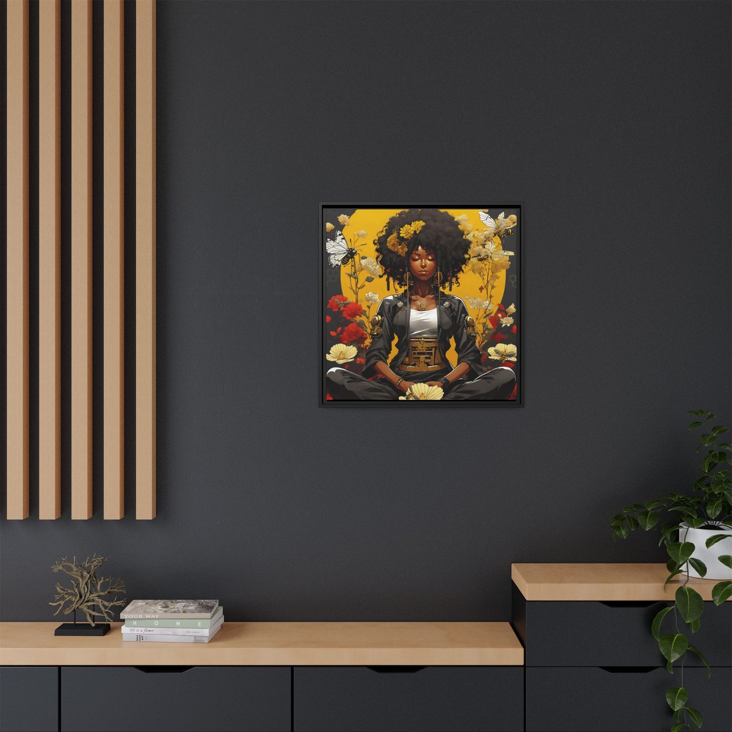 Garden Meditation " Meditation" Canvas Gallery Wraps