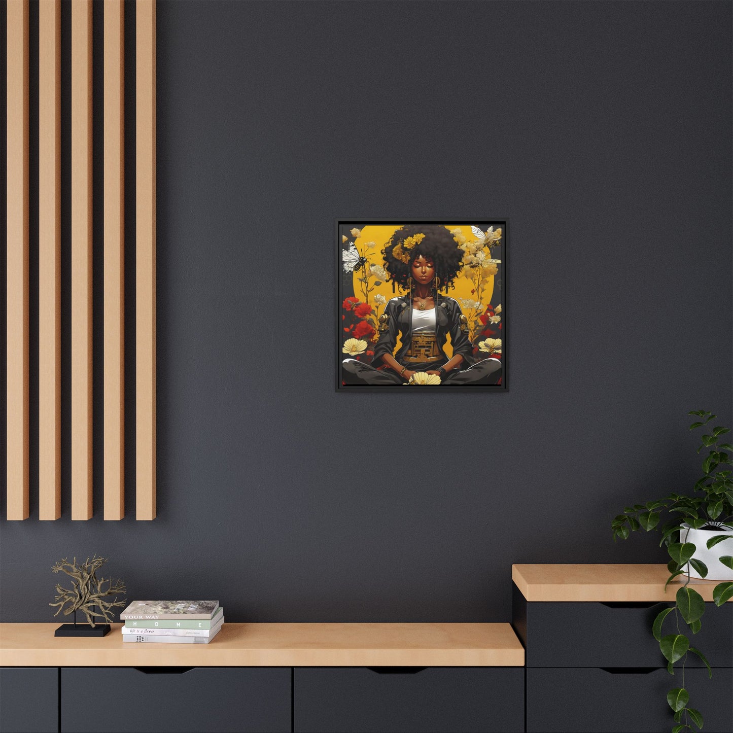 Garden Meditation " Meditation" Canvas Gallery Wraps