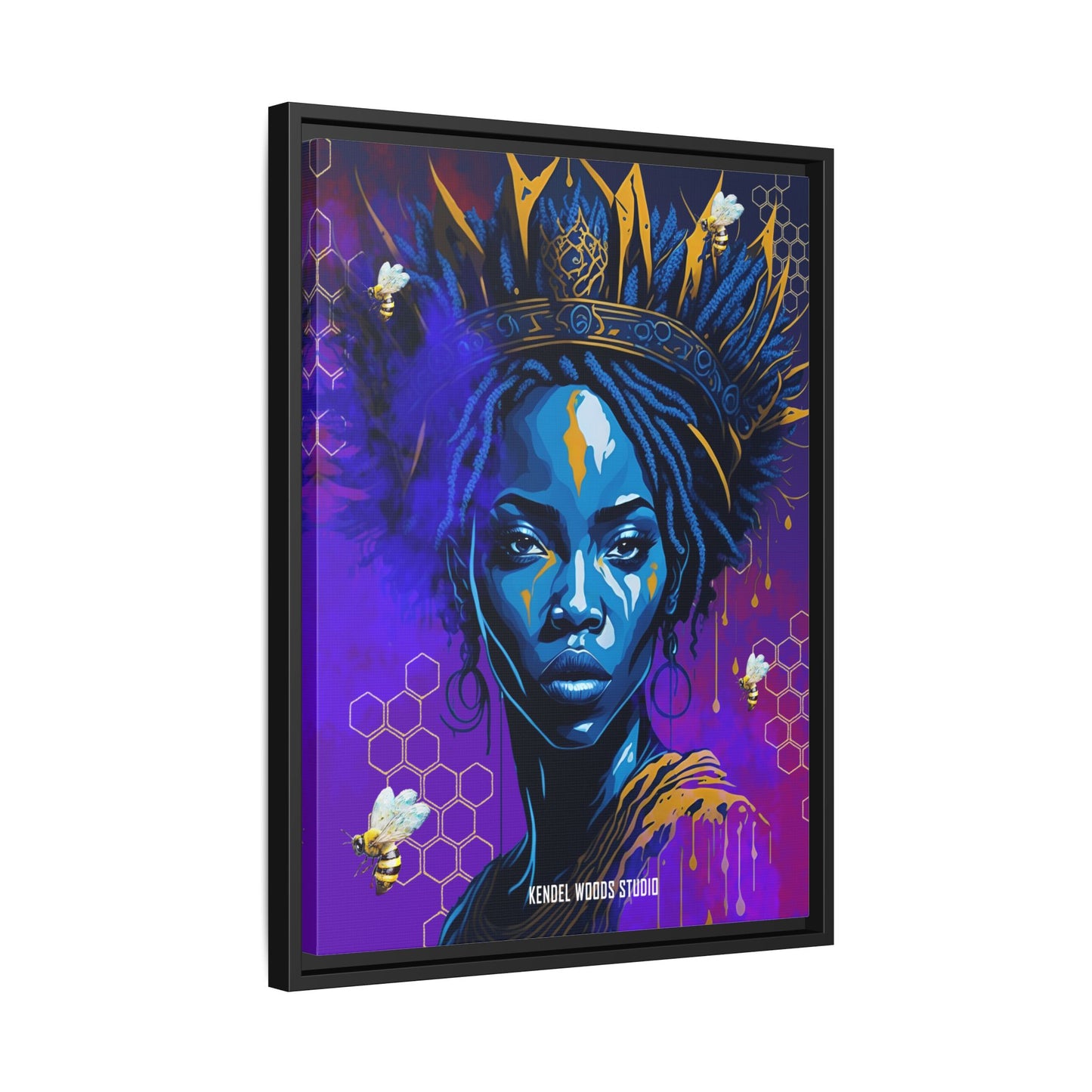 New Type Indigo Canvas Gallery Wraps