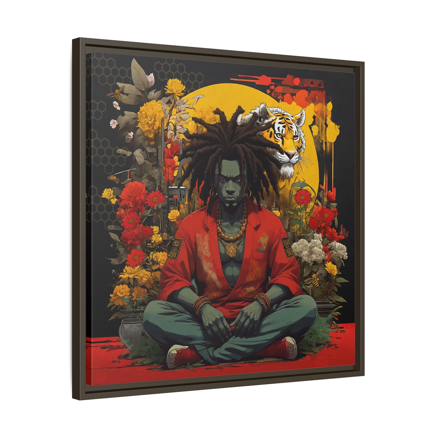 AfroBotRai " Meditation" Canvas Gallery Wraps