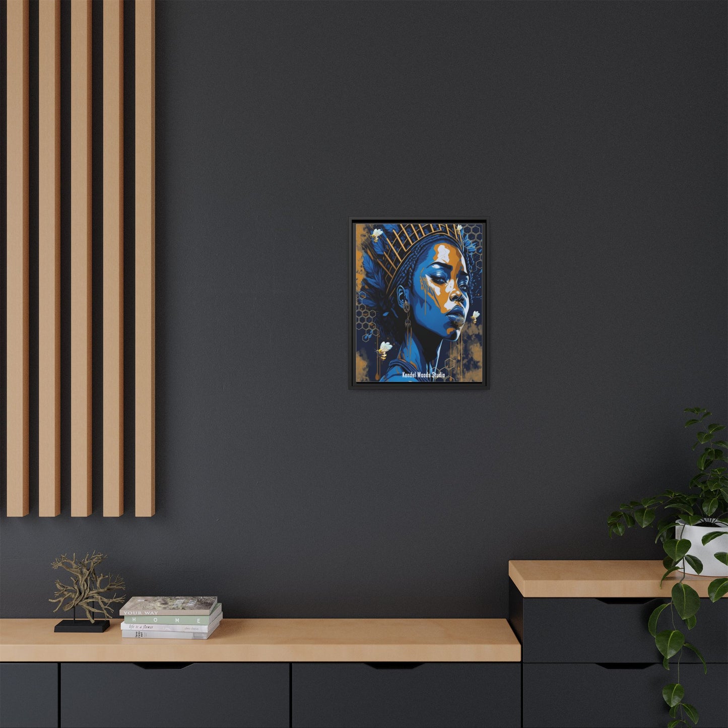 New Type Blue Canvas Gallery Wraps
