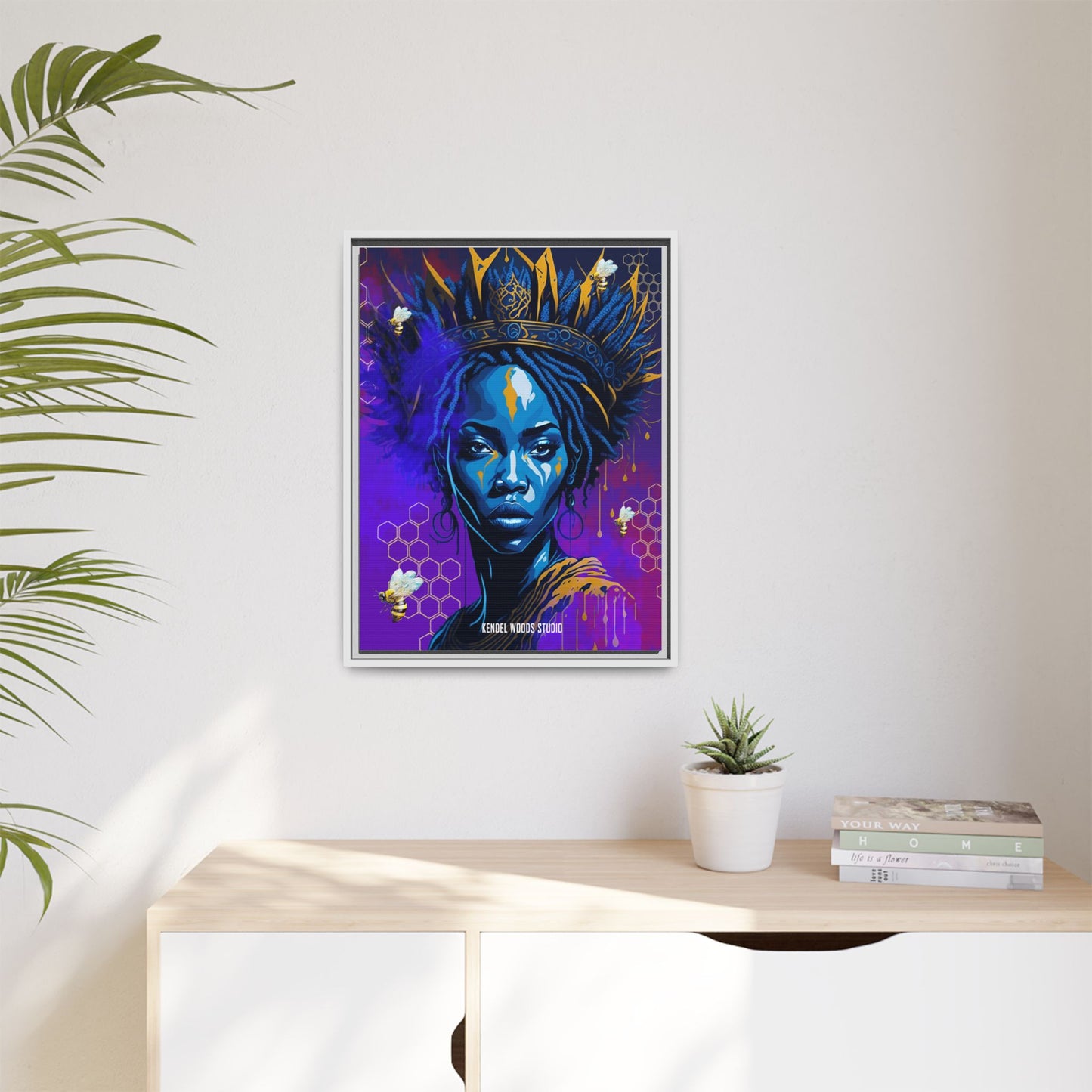 New Type Indigo Canvas Gallery Wraps