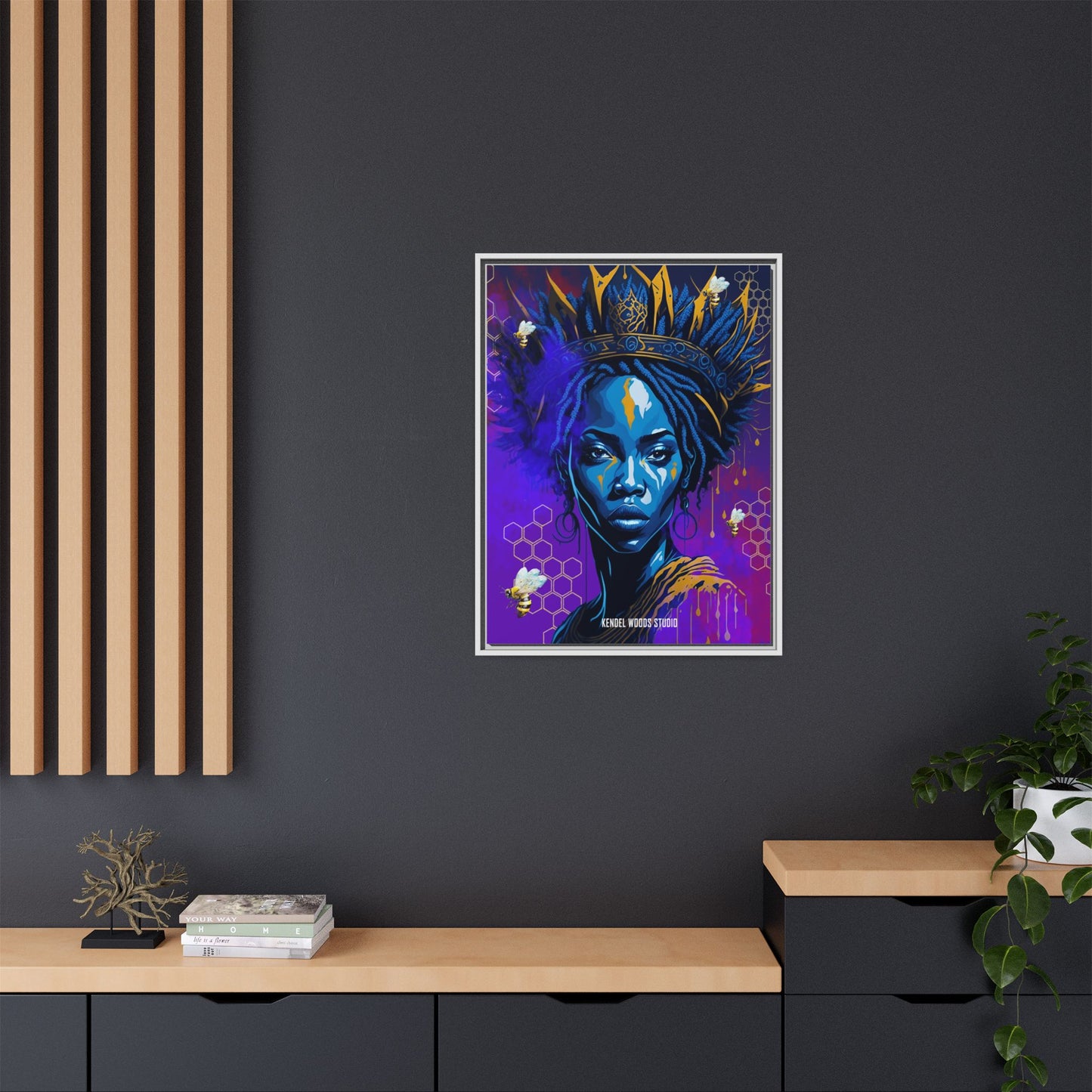 New Type Indigo Canvas Gallery Wraps