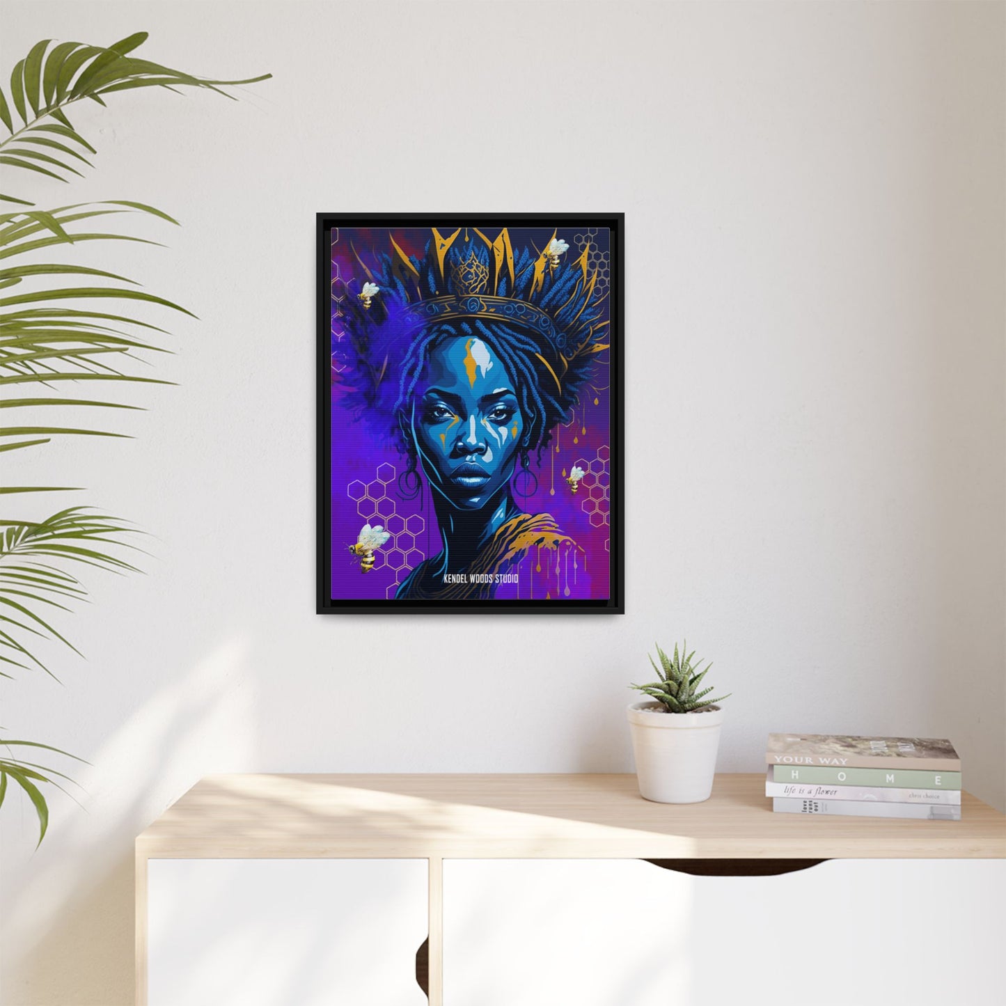 New Type Indigo Canvas Gallery Wraps