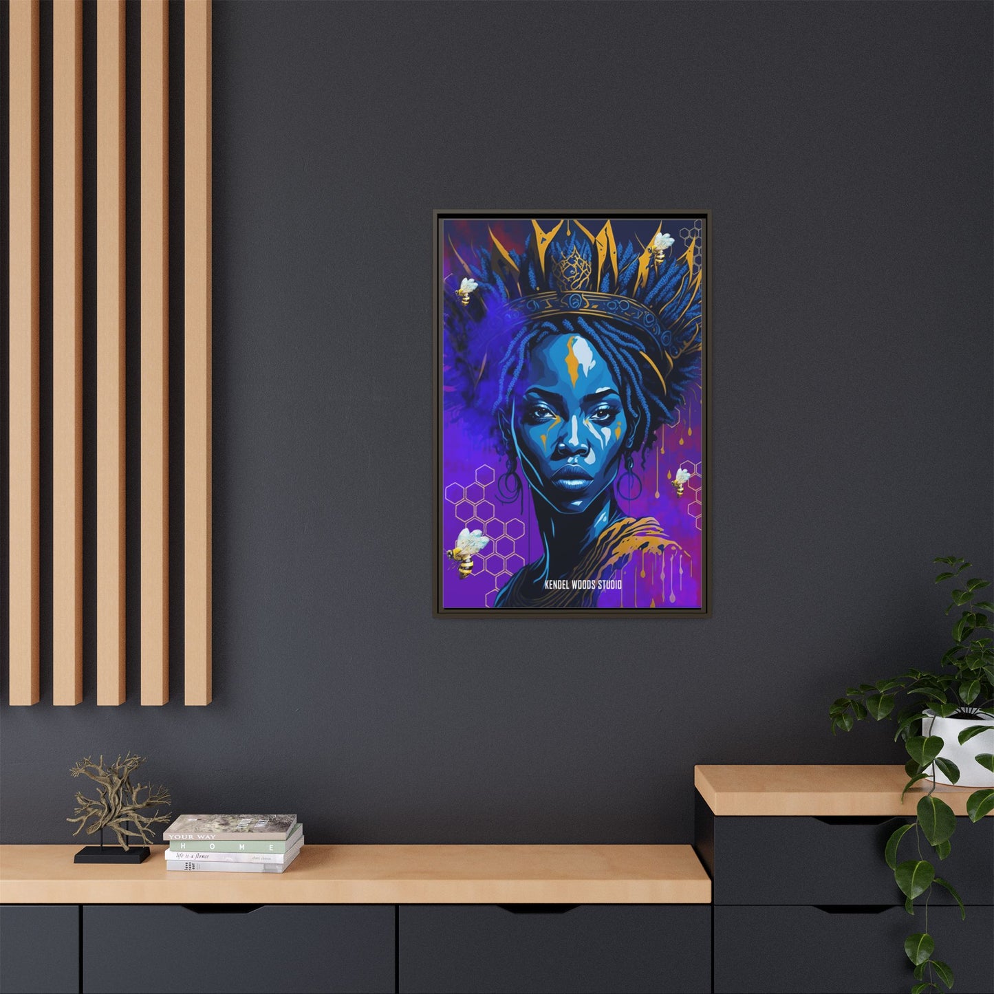 New Type Indigo Canvas Gallery Wraps