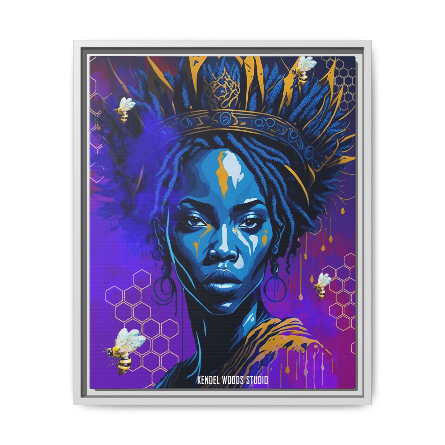 New Type Indigo Canvas Gallery Wraps