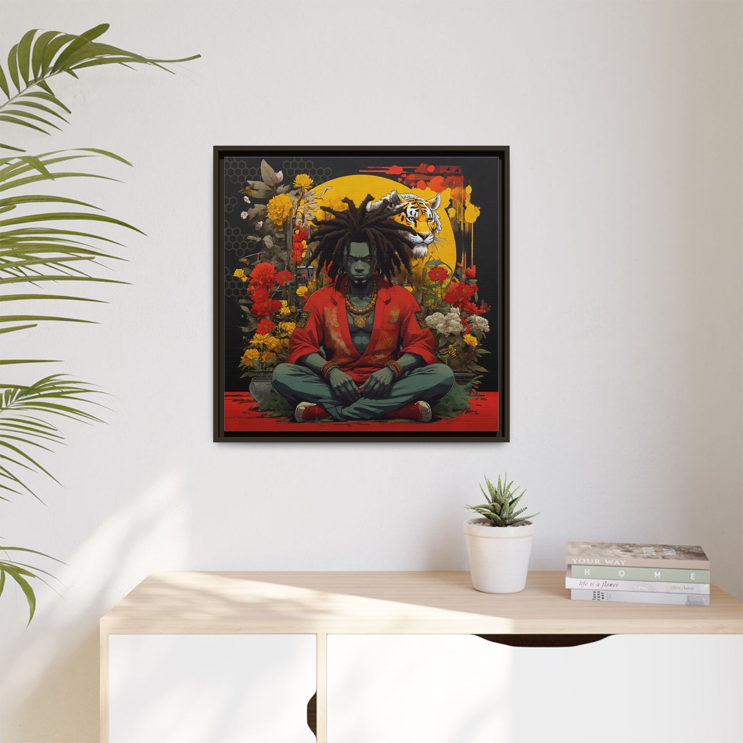 AfroBotRai " Meditation" Canvas Gallery Wraps