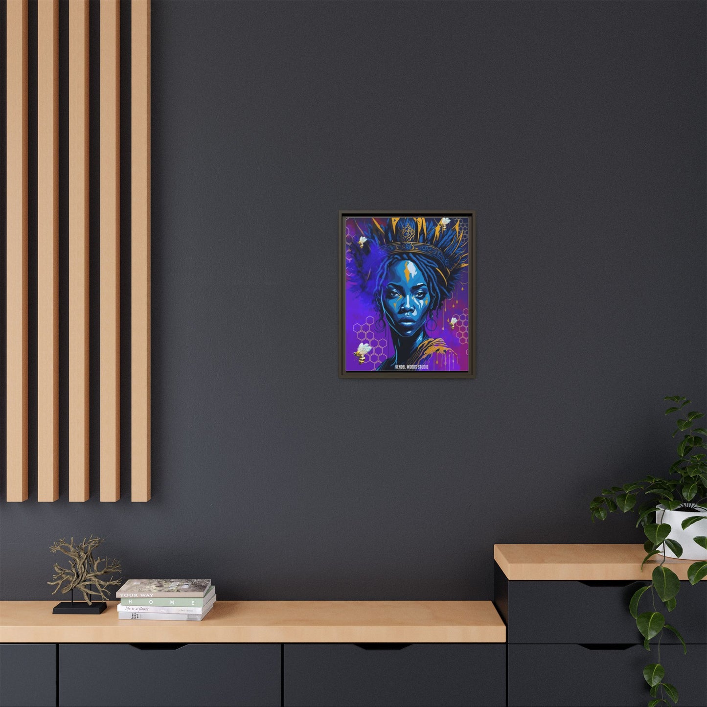 New Type Indigo Canvas Gallery Wraps