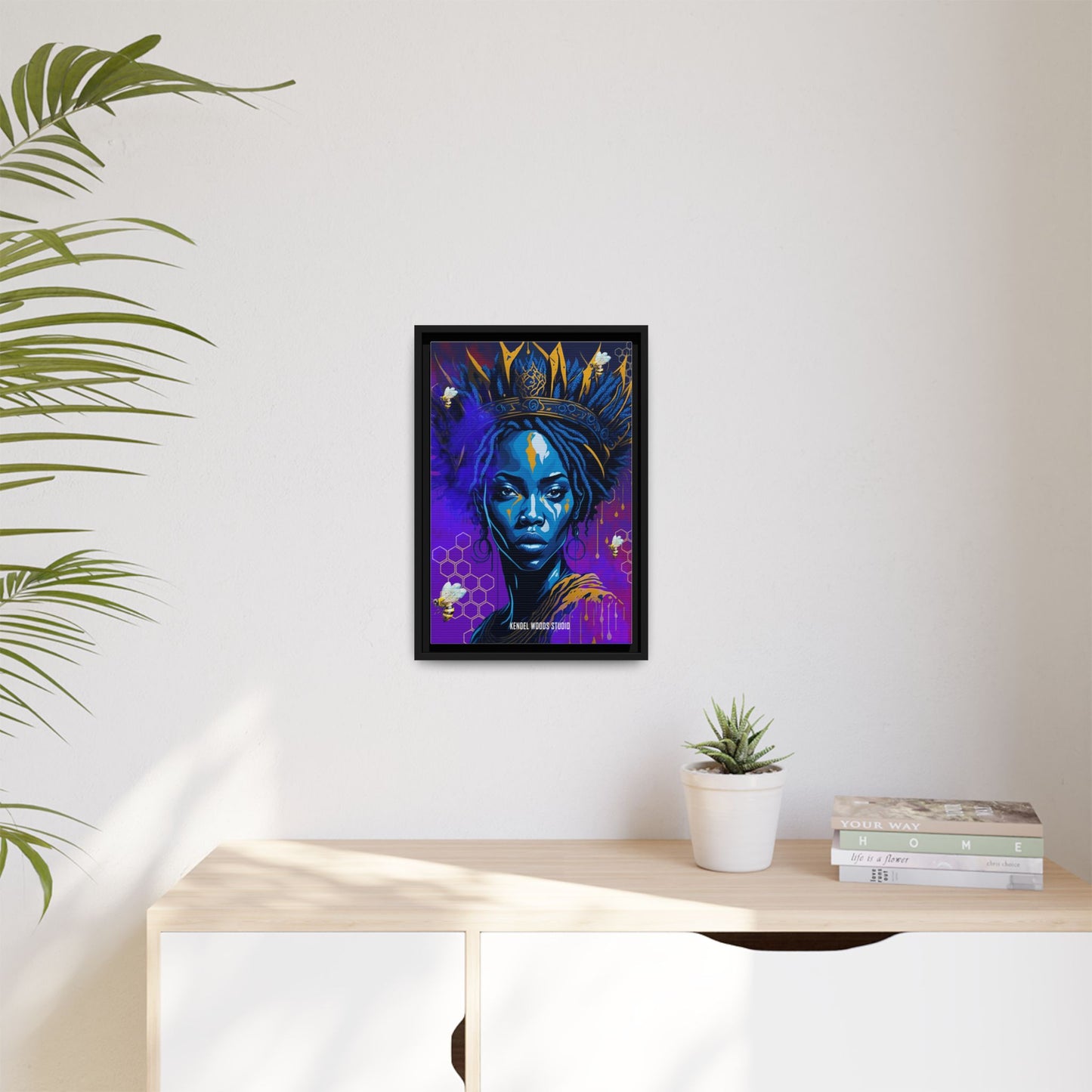New Type Indigo Canvas Gallery Wraps