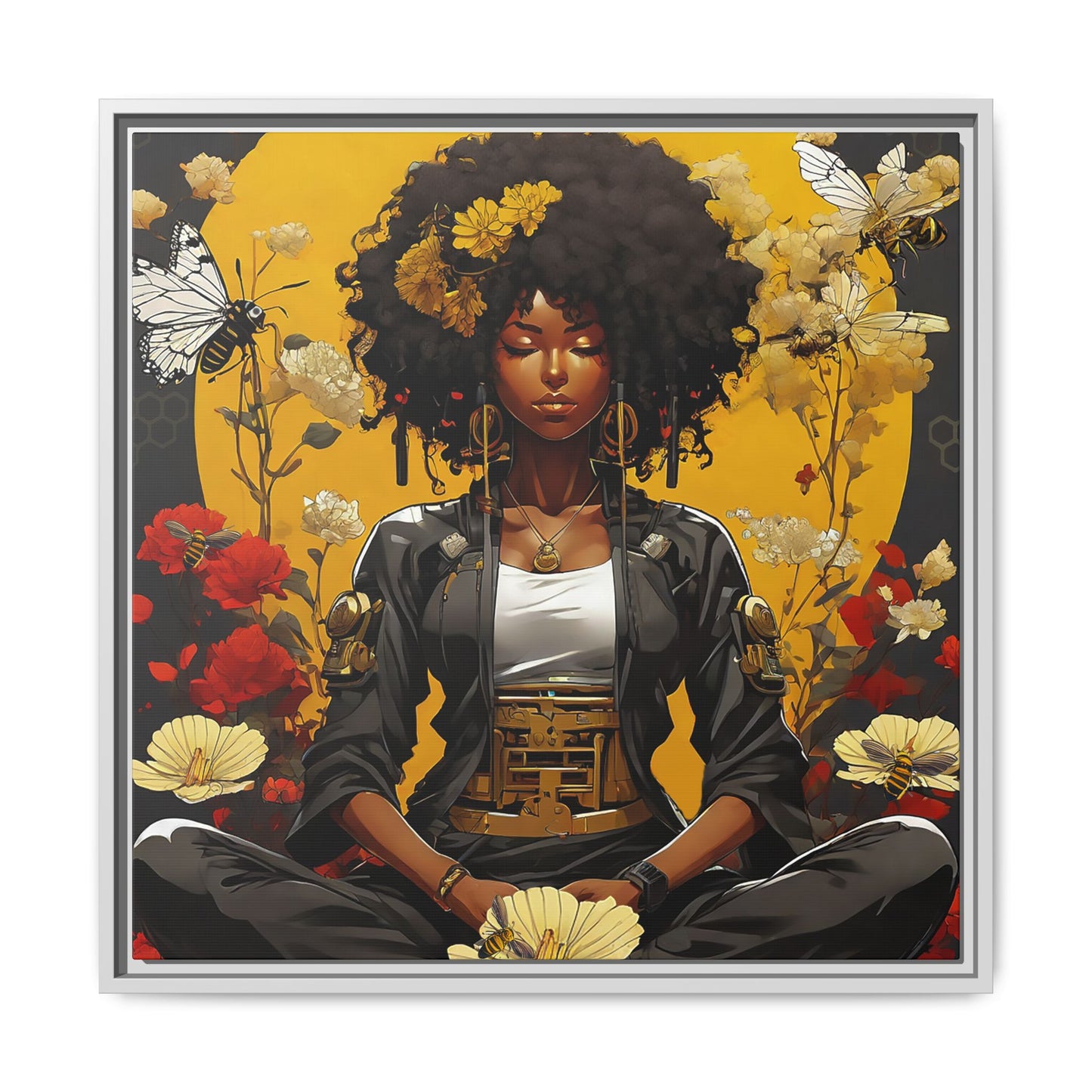 Garden Meditation " Meditation" Canvas Gallery Wraps