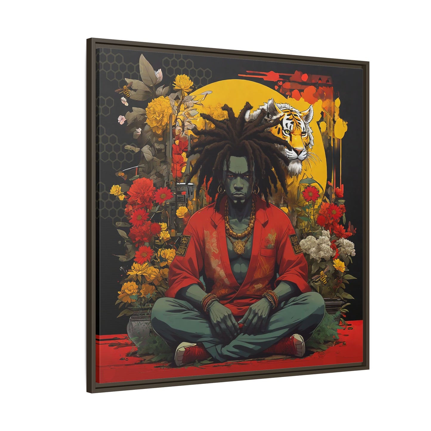 AfroBotRai " Meditation" Canvas Gallery Wraps