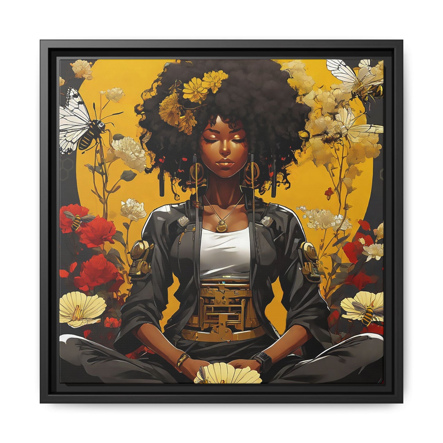 Garden Meditation " Meditation" Canvas Gallery Wraps