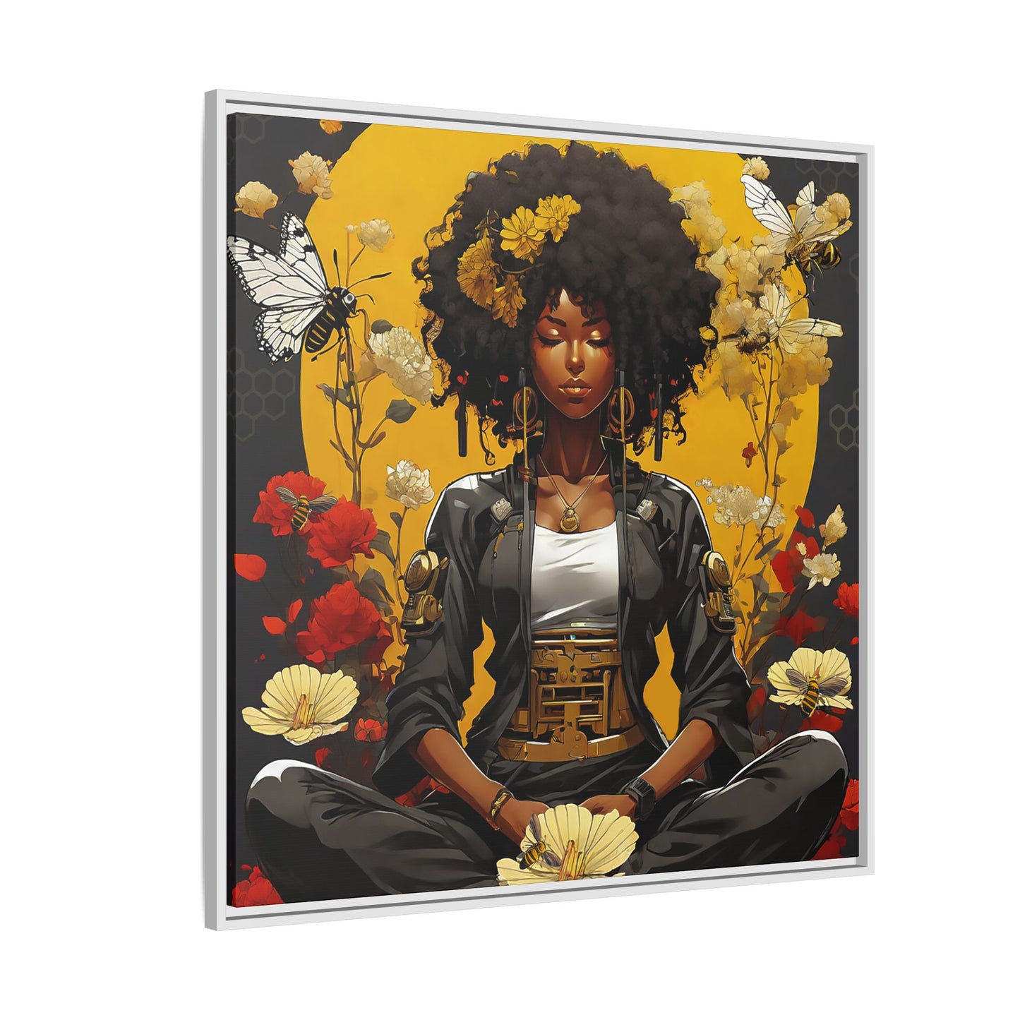 Garden Meditation " Meditation" Canvas Gallery Wraps