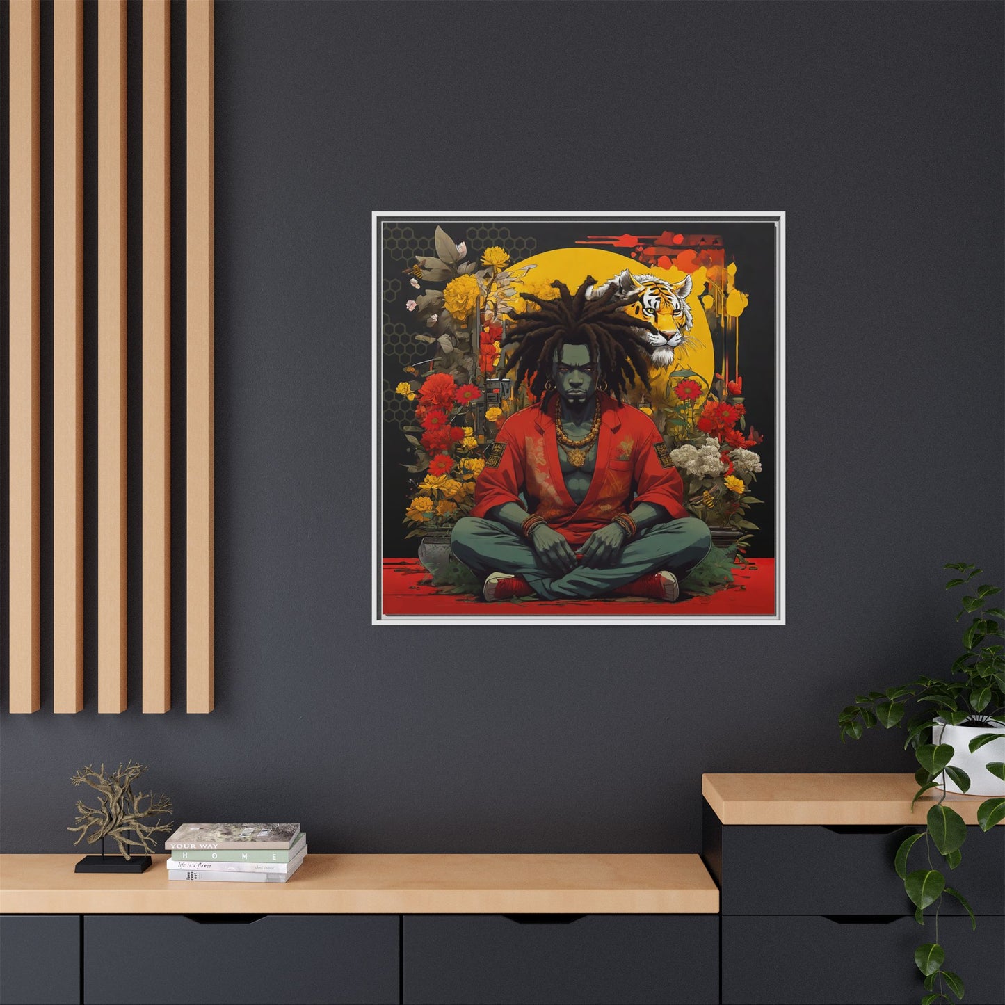 AfroBotRai " Meditation" Canvas Gallery Wraps