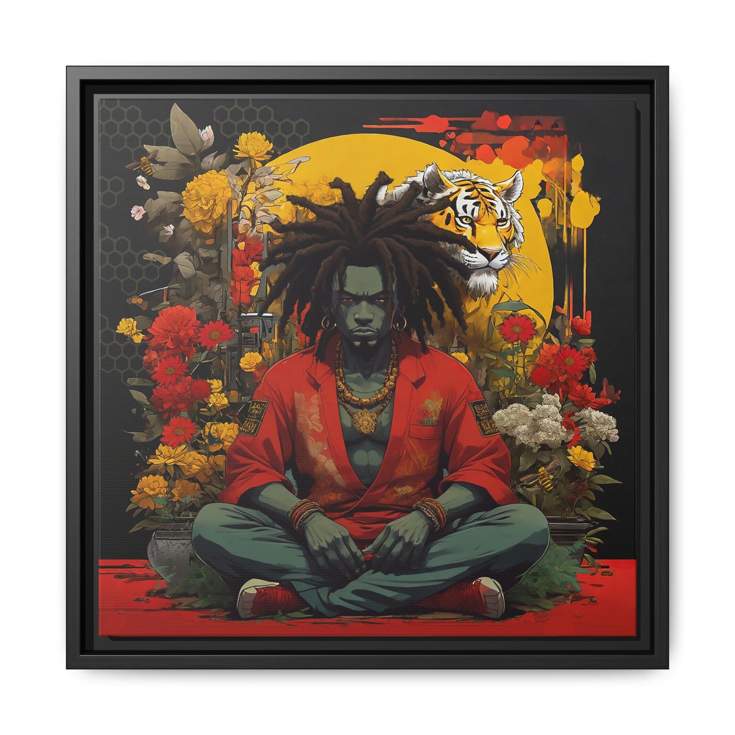 AfroBotRai " Meditation" Canvas Gallery Wraps