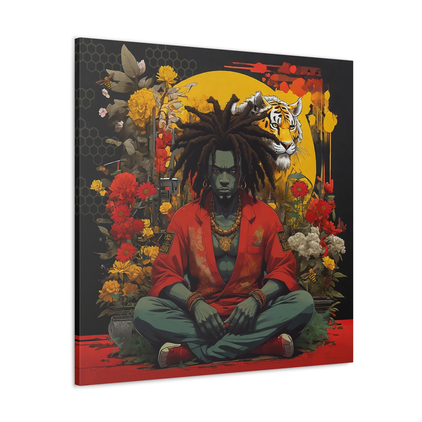AfroBotRai " Meditation" Canvas Gallery Wraps
