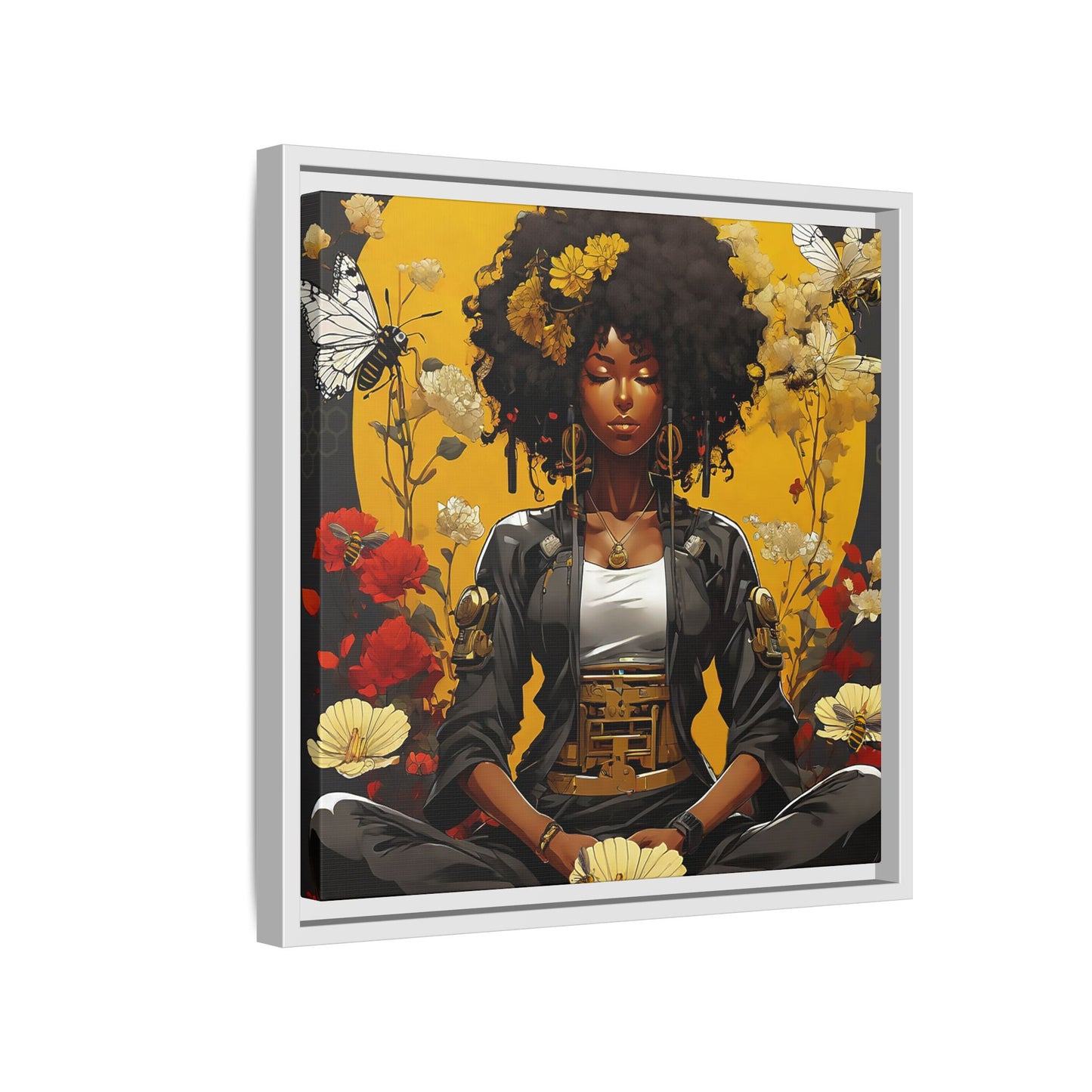 Garden Meditation " Meditation" Canvas Gallery Wraps