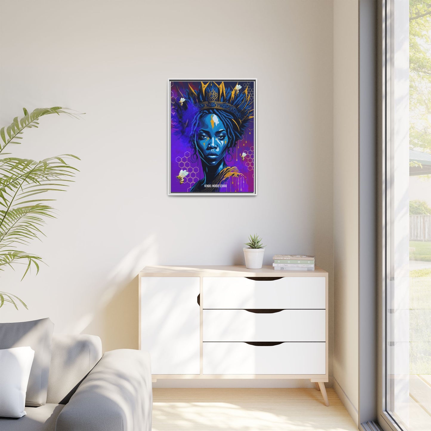 New Type Indigo Canvas Gallery Wraps