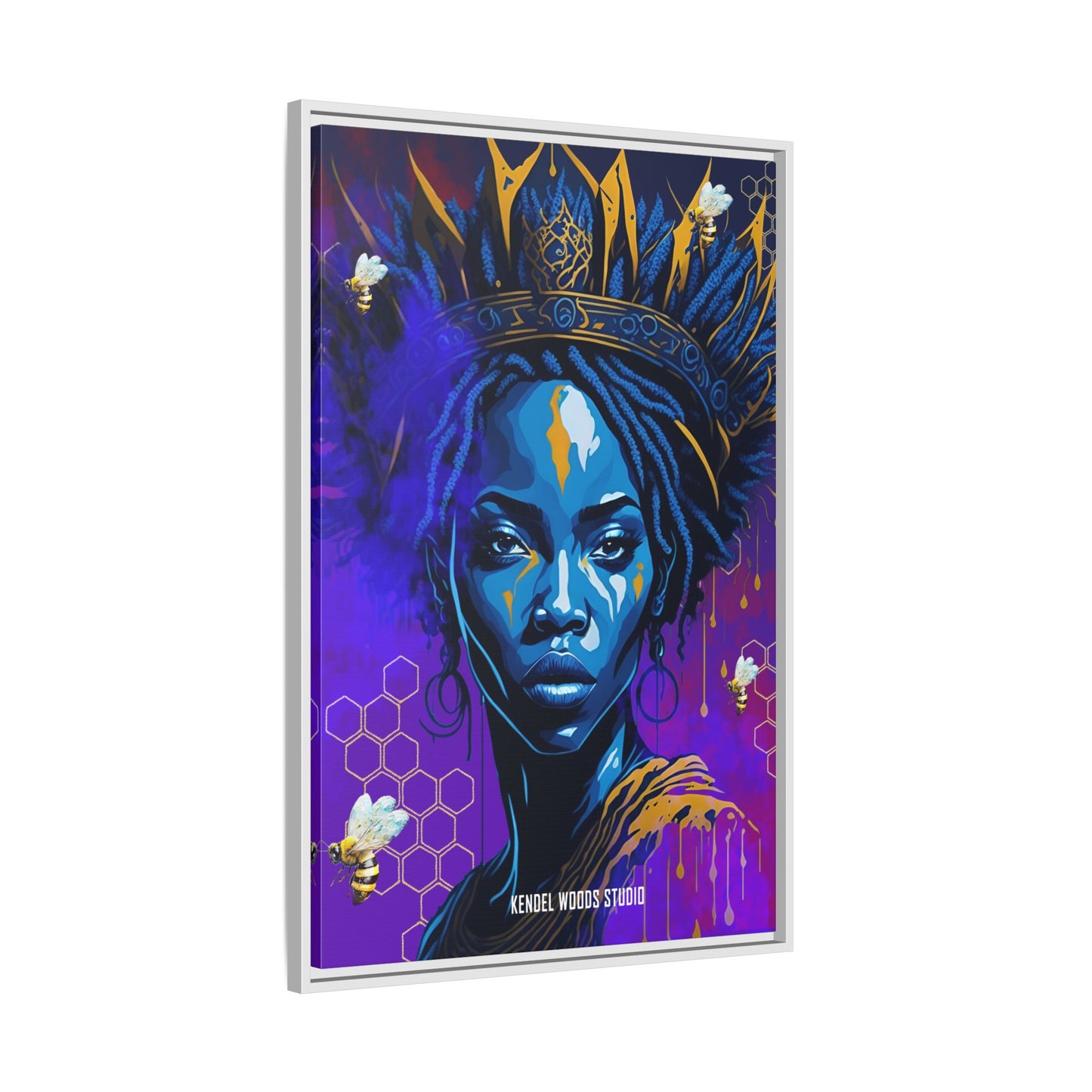 New Type Indigo Canvas Gallery Wraps