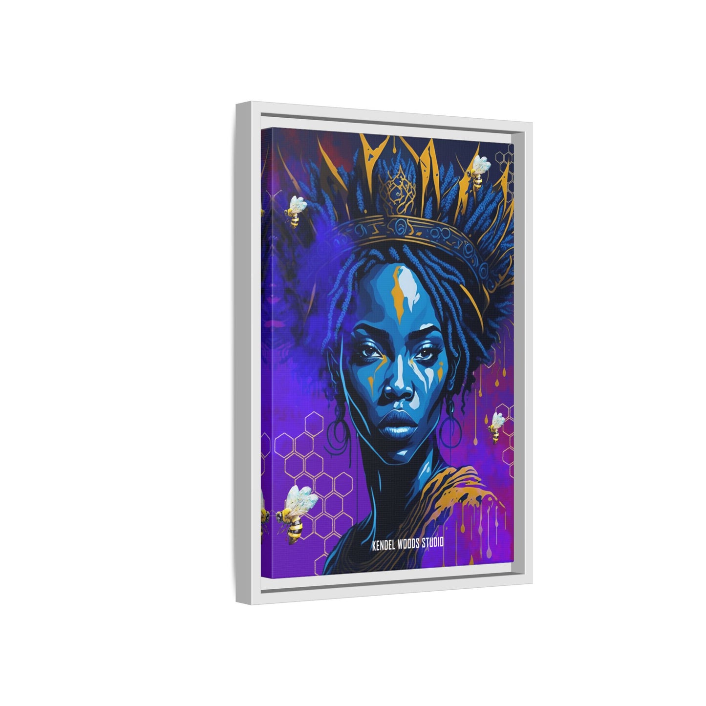 New Type Indigo Canvas Gallery Wraps