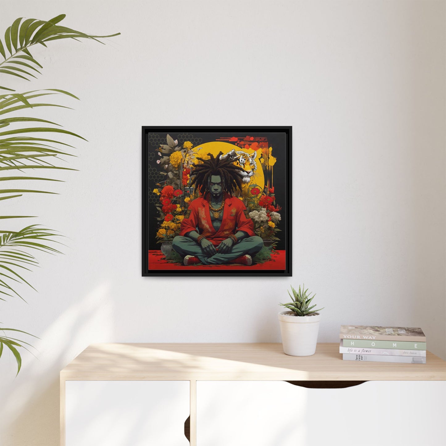AfroBotRai " Meditation" Canvas Gallery Wraps